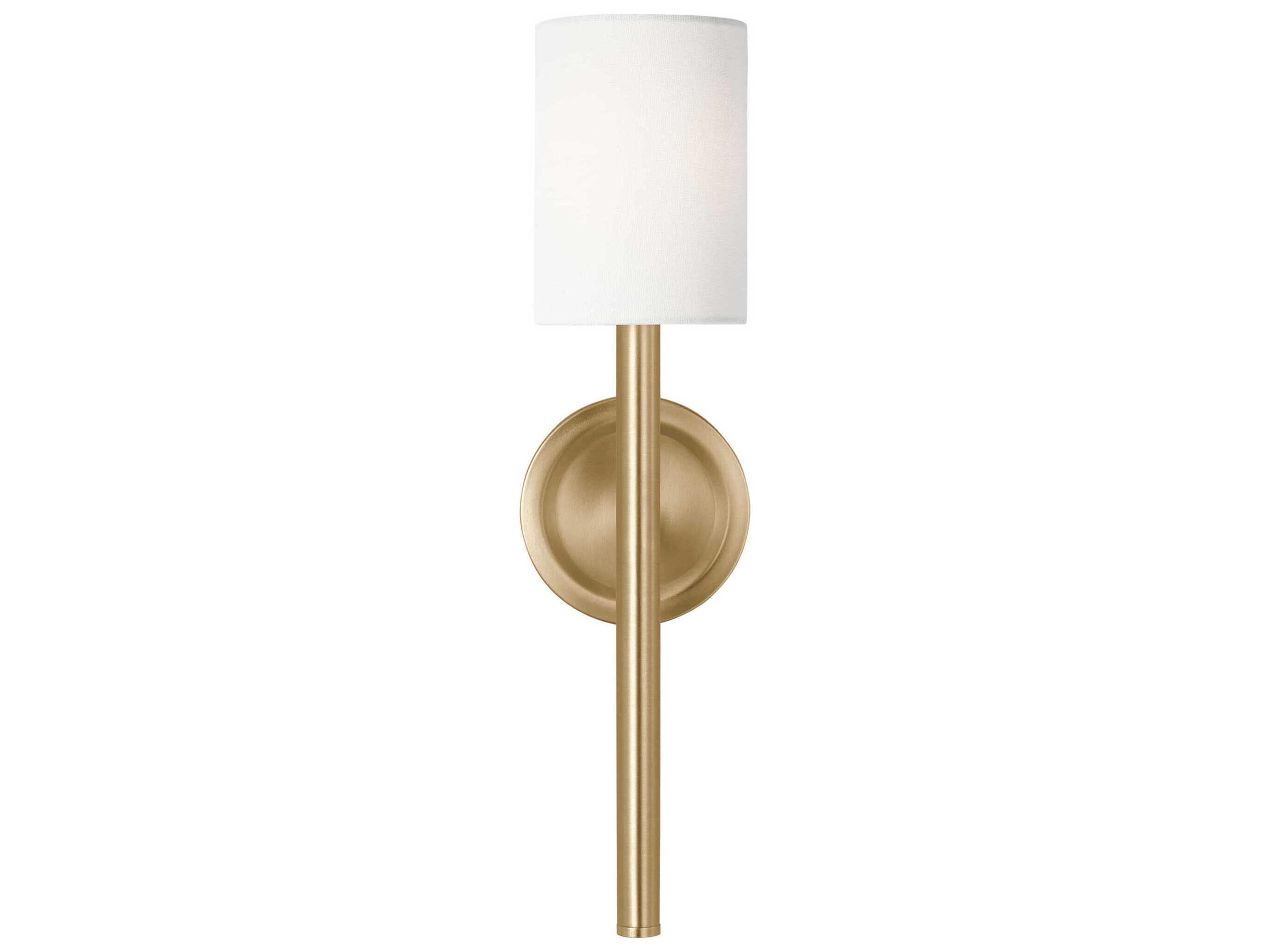 Egmont 1 Light Tall Wall Sconce Satin Brass