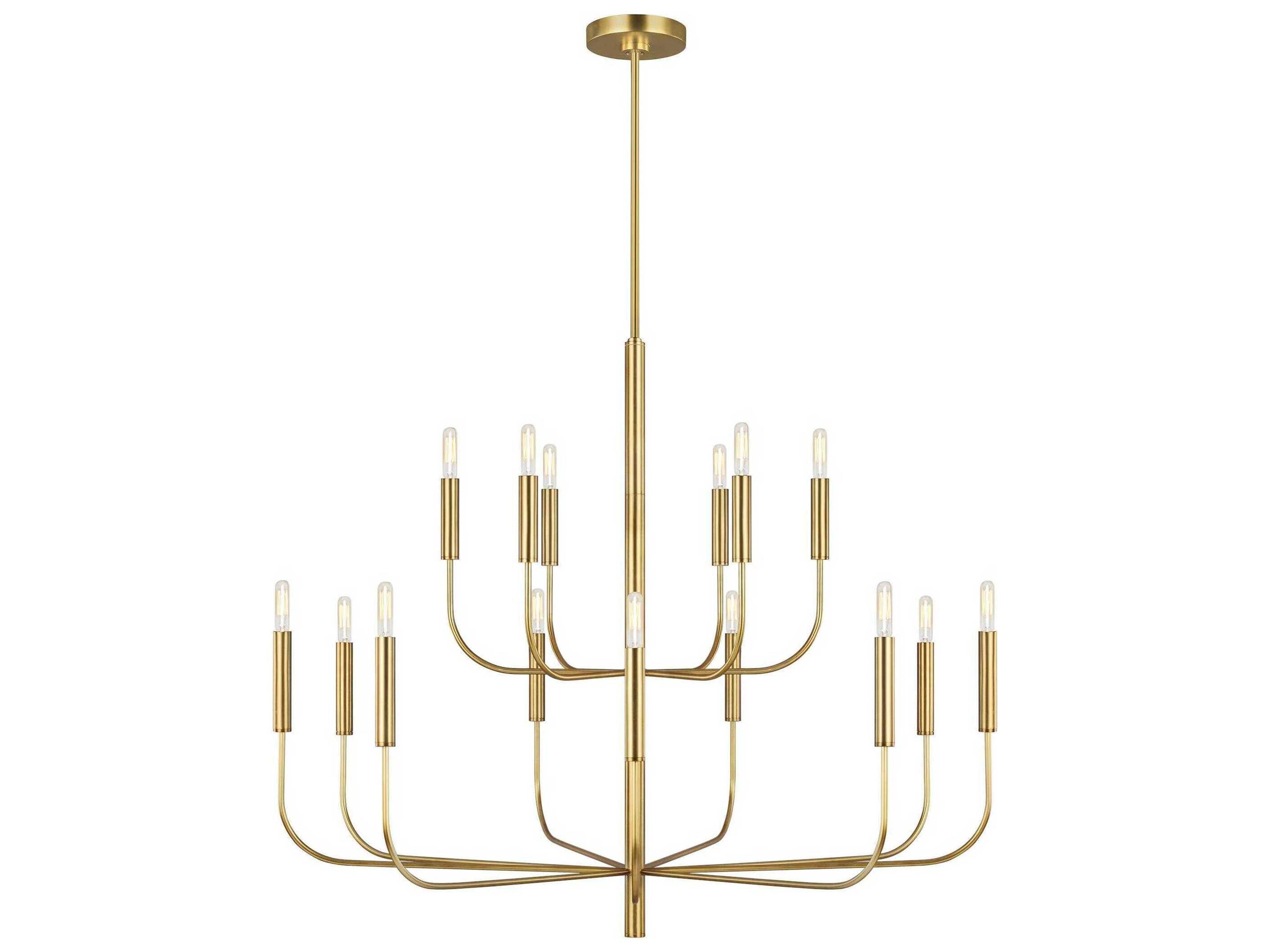 Chandelier Brianna 15 Light Burnished Brass