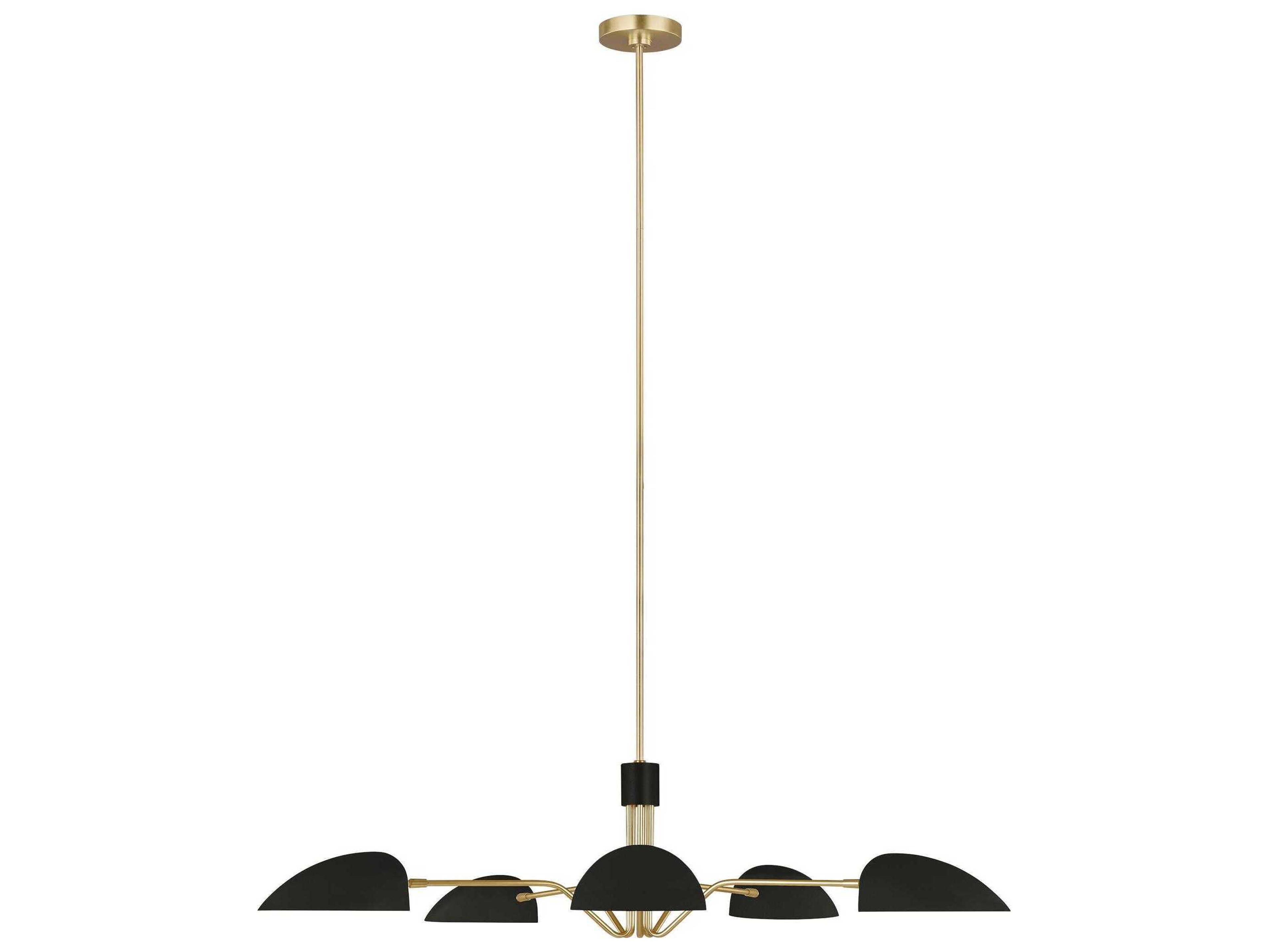 Jane 5-Light Chandelier Midnight Black