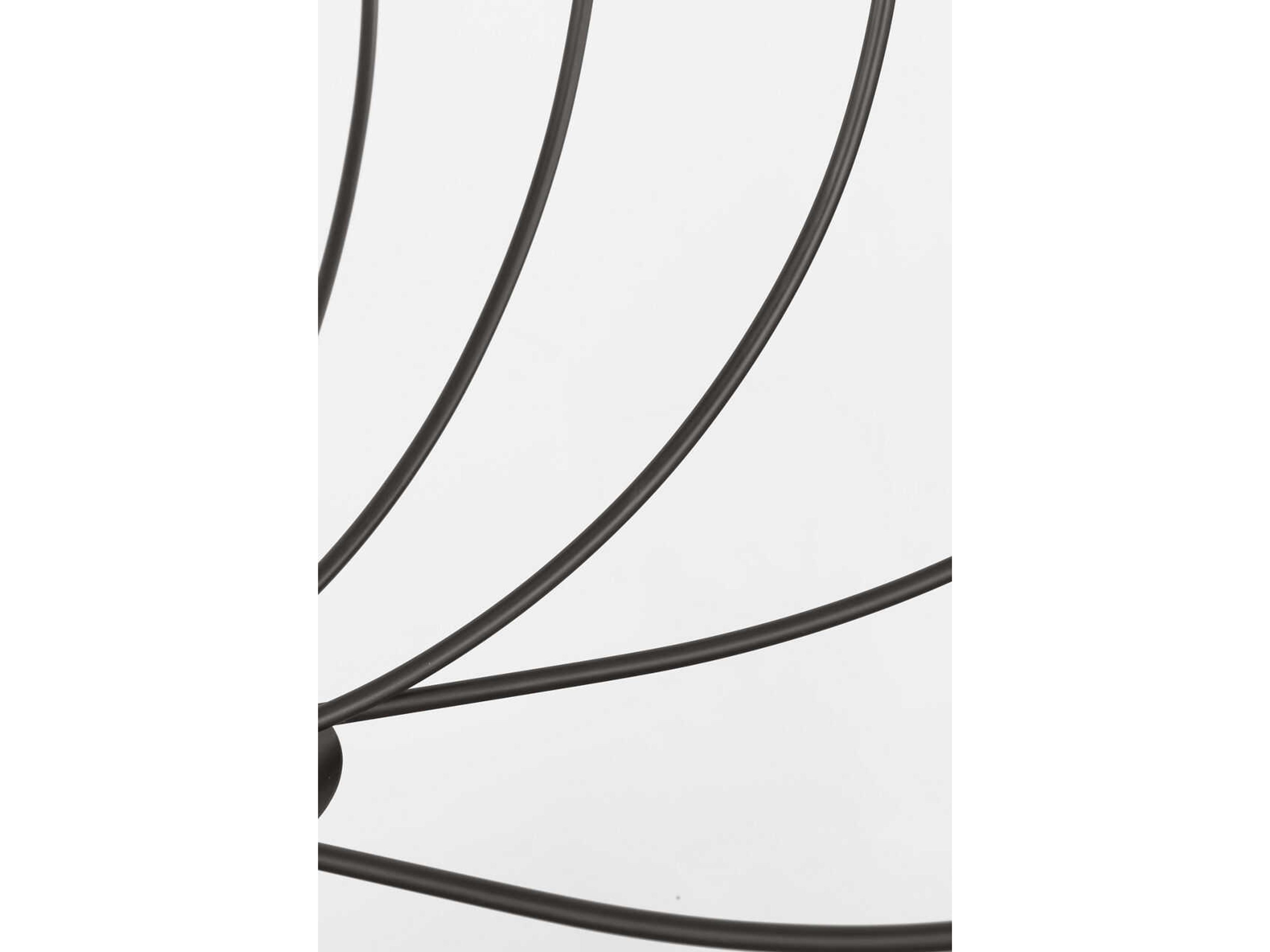 Visual Comfort Studio Lois 12-Light Aged Iron Black Chandelier