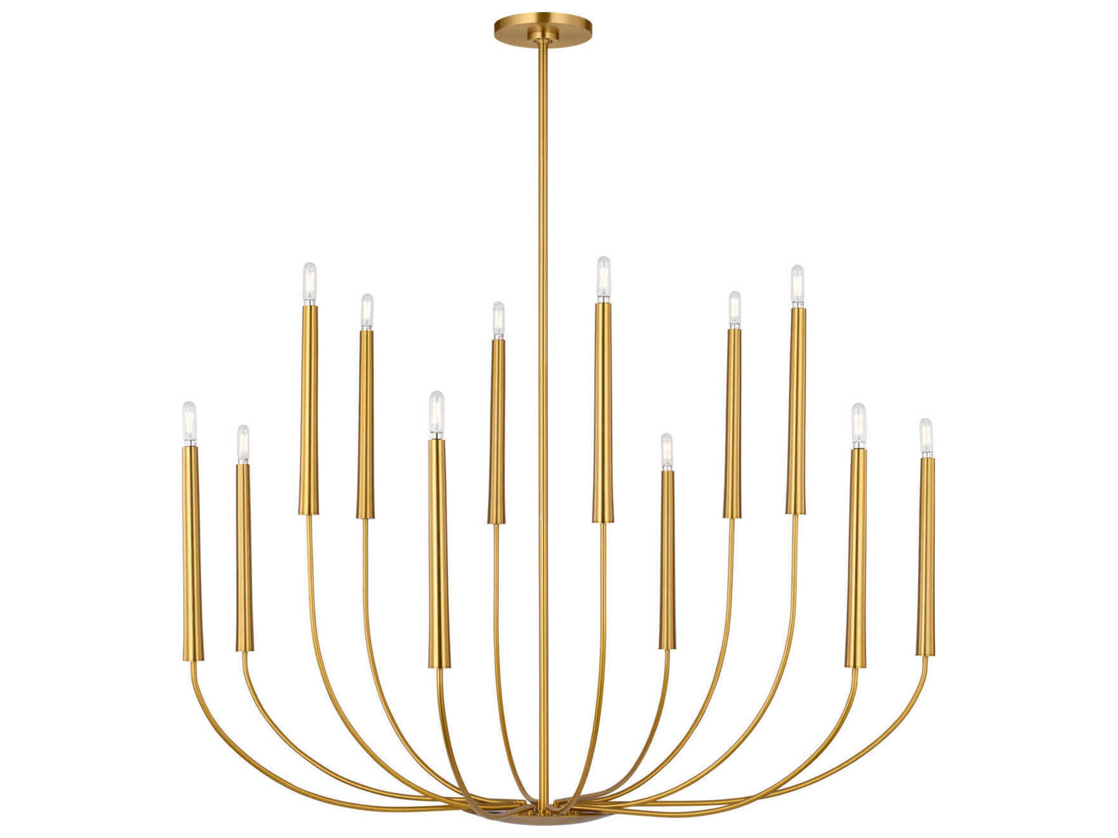 Lois 12-Light Burnished Brass Chandelier