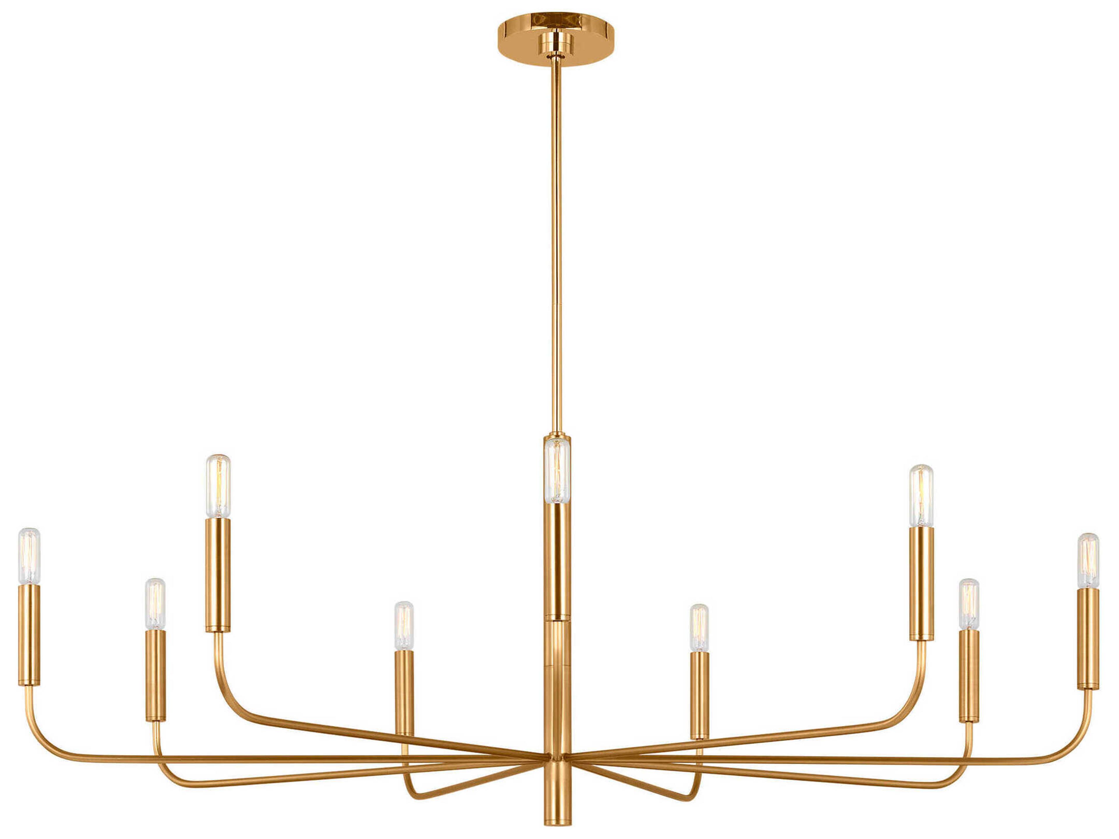 Visual Comfort Studio Brianna 9-Light Burnished Brass Candelabra Chandelier