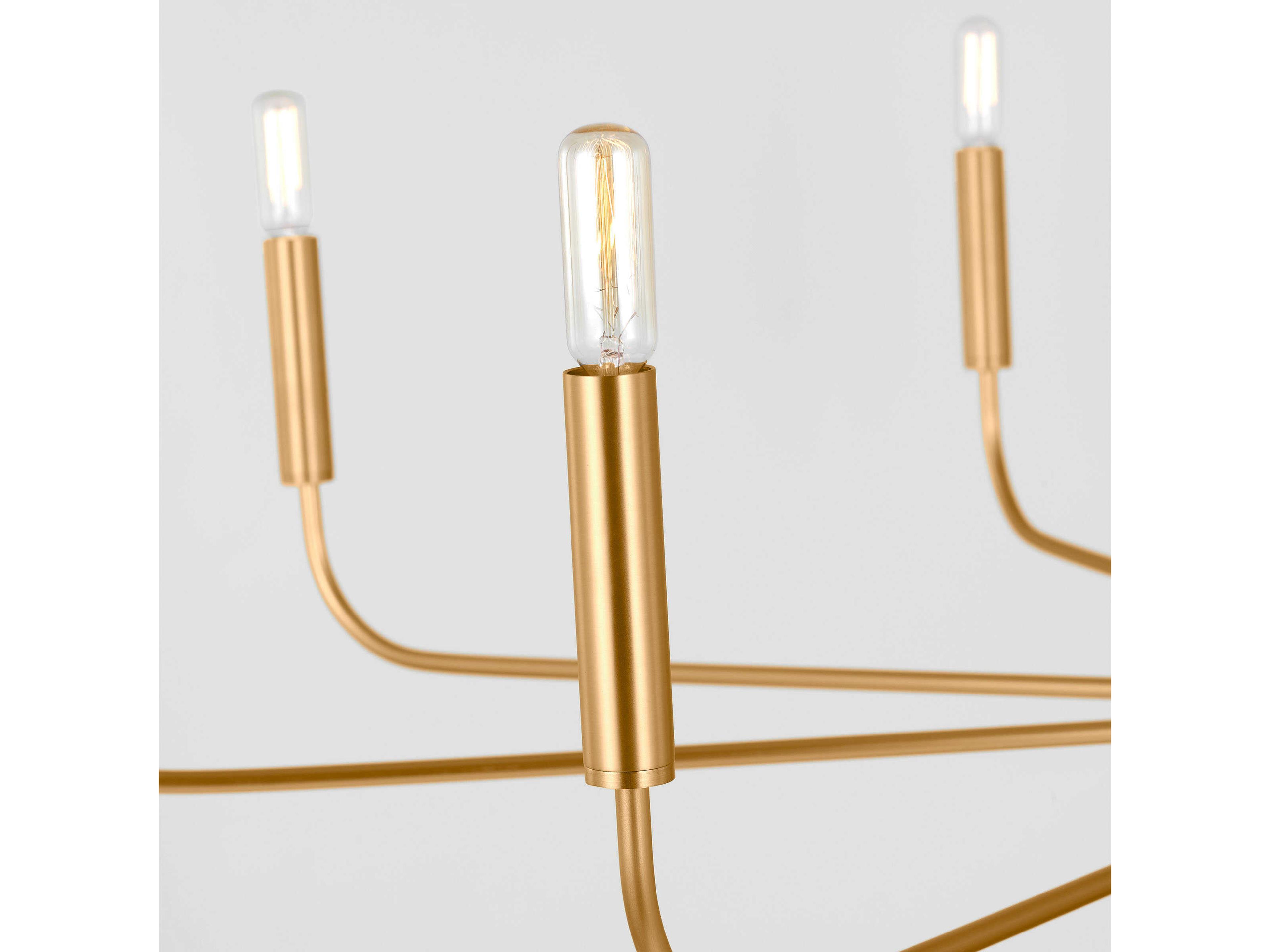 Visual Comfort Studio Brianna 9-Light Burnished Brass Candelabra Chandelier