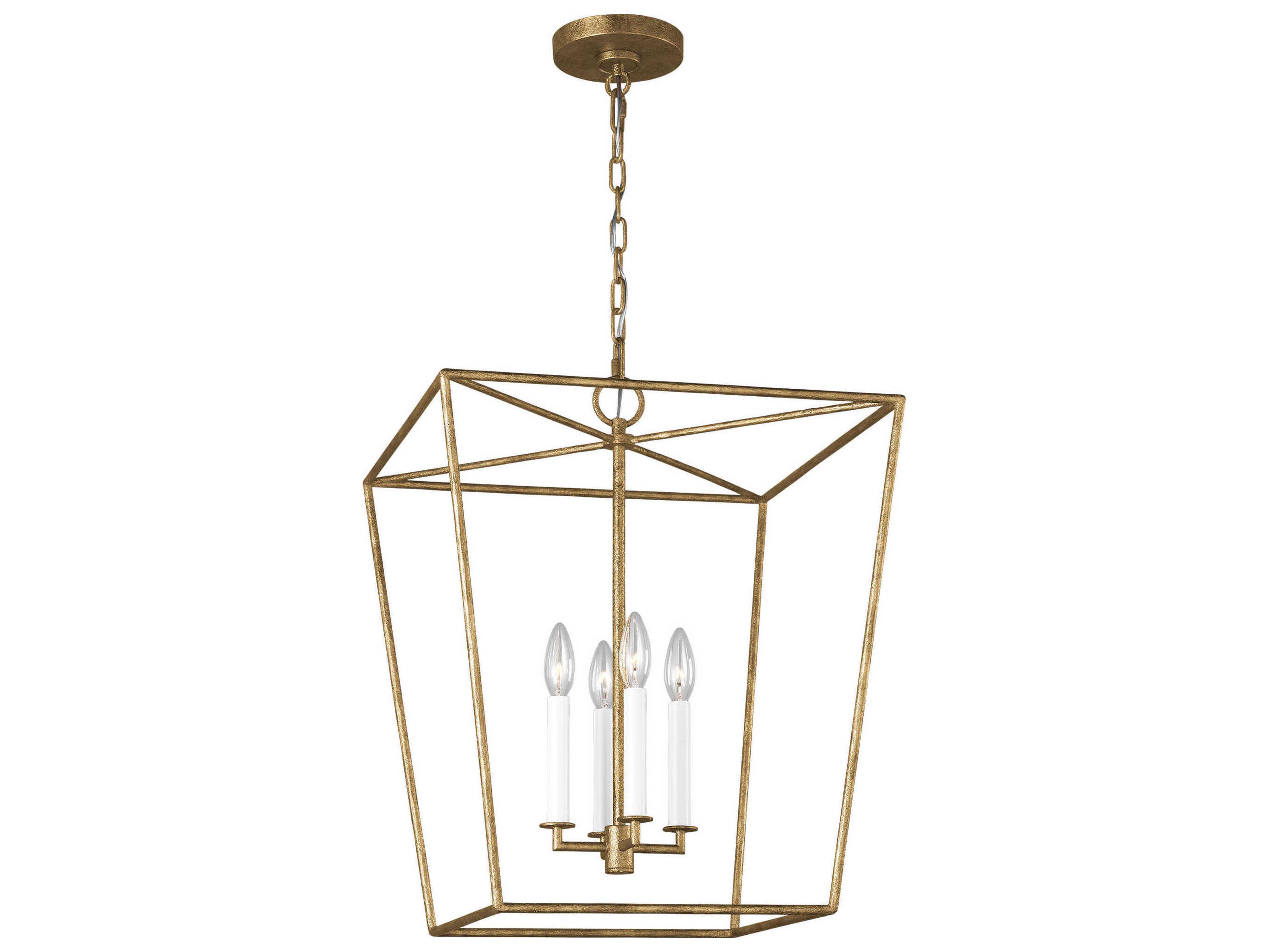 Viota 4 Light Casted Gild Lantern Pendant