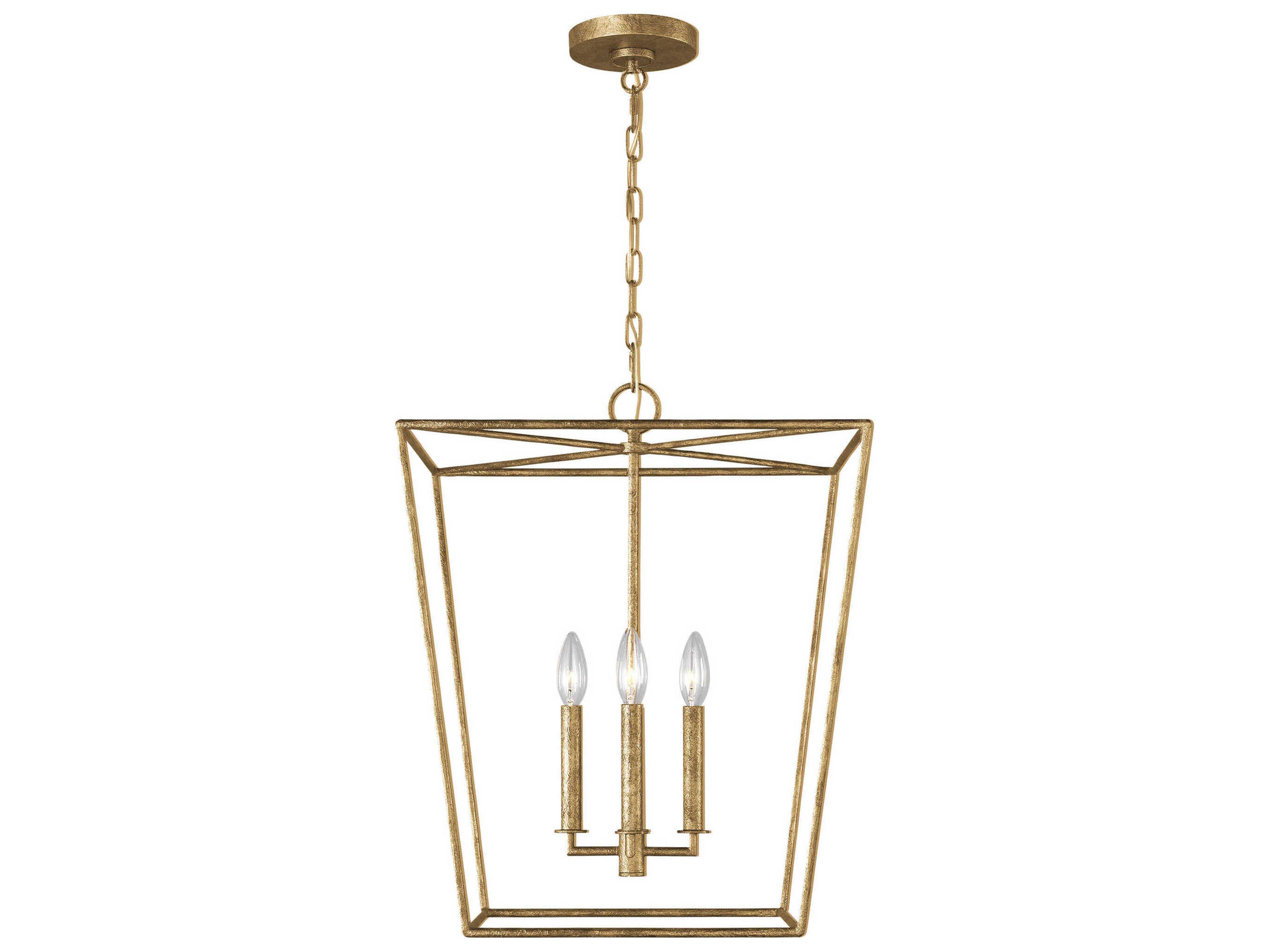 Visual Comfort Studio Viota 4-Light Casted Gild Gold Pendant