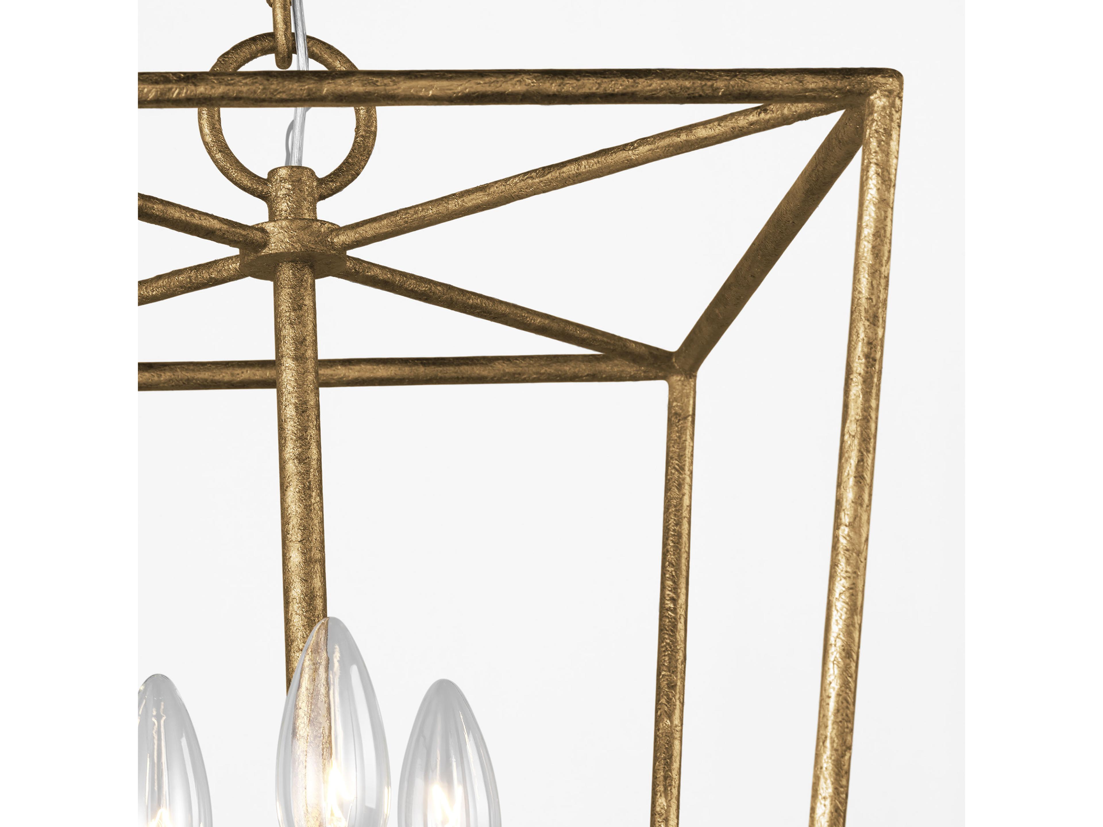 Visual Comfort Studio Viota 3-Light Casted Gild Gold Mini Pendant