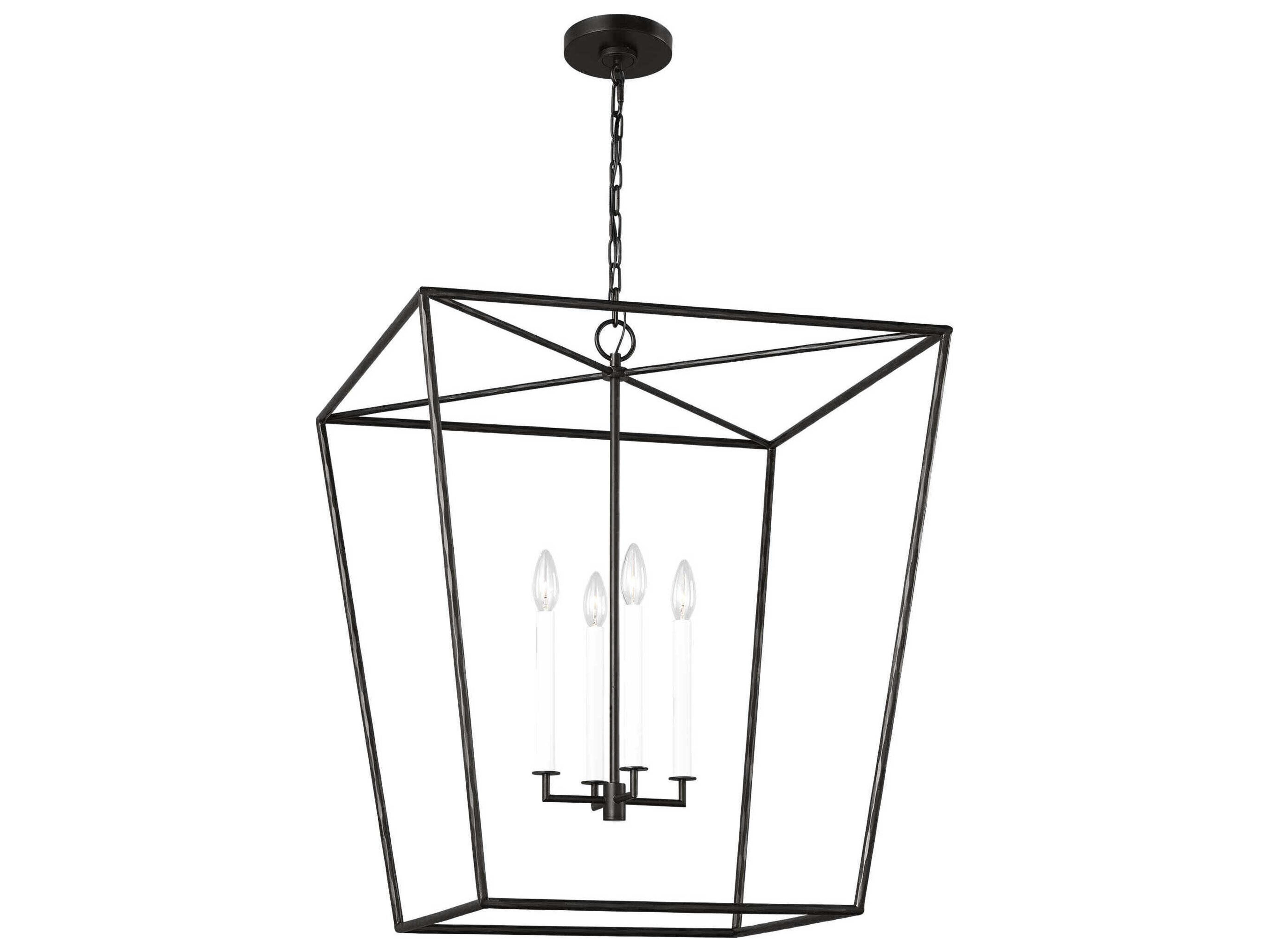 Viota 4 Light Aged Iron Pendant