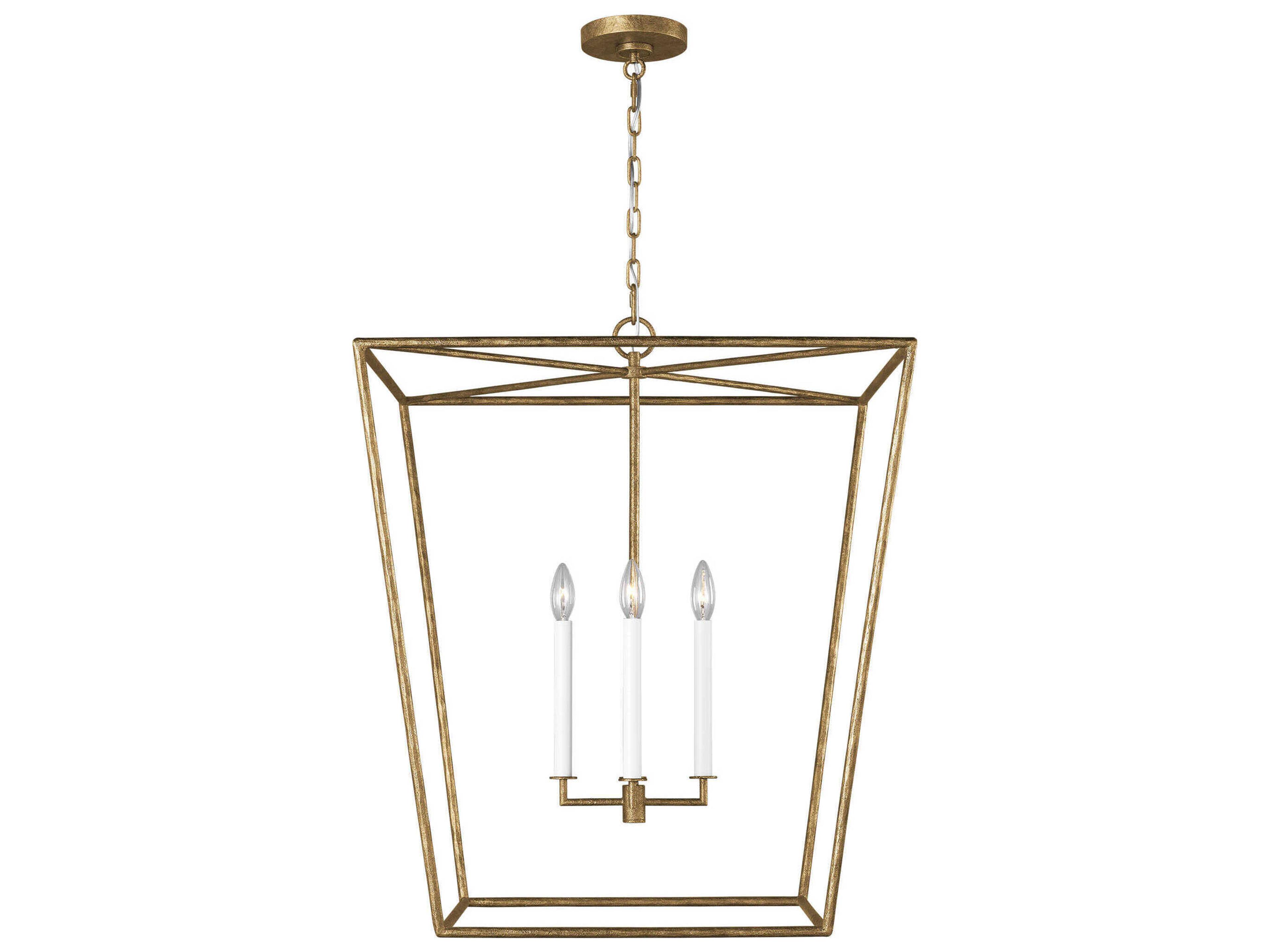 Visual Comfort Studio Viota 4-Light Casted Gild Gold Pendant