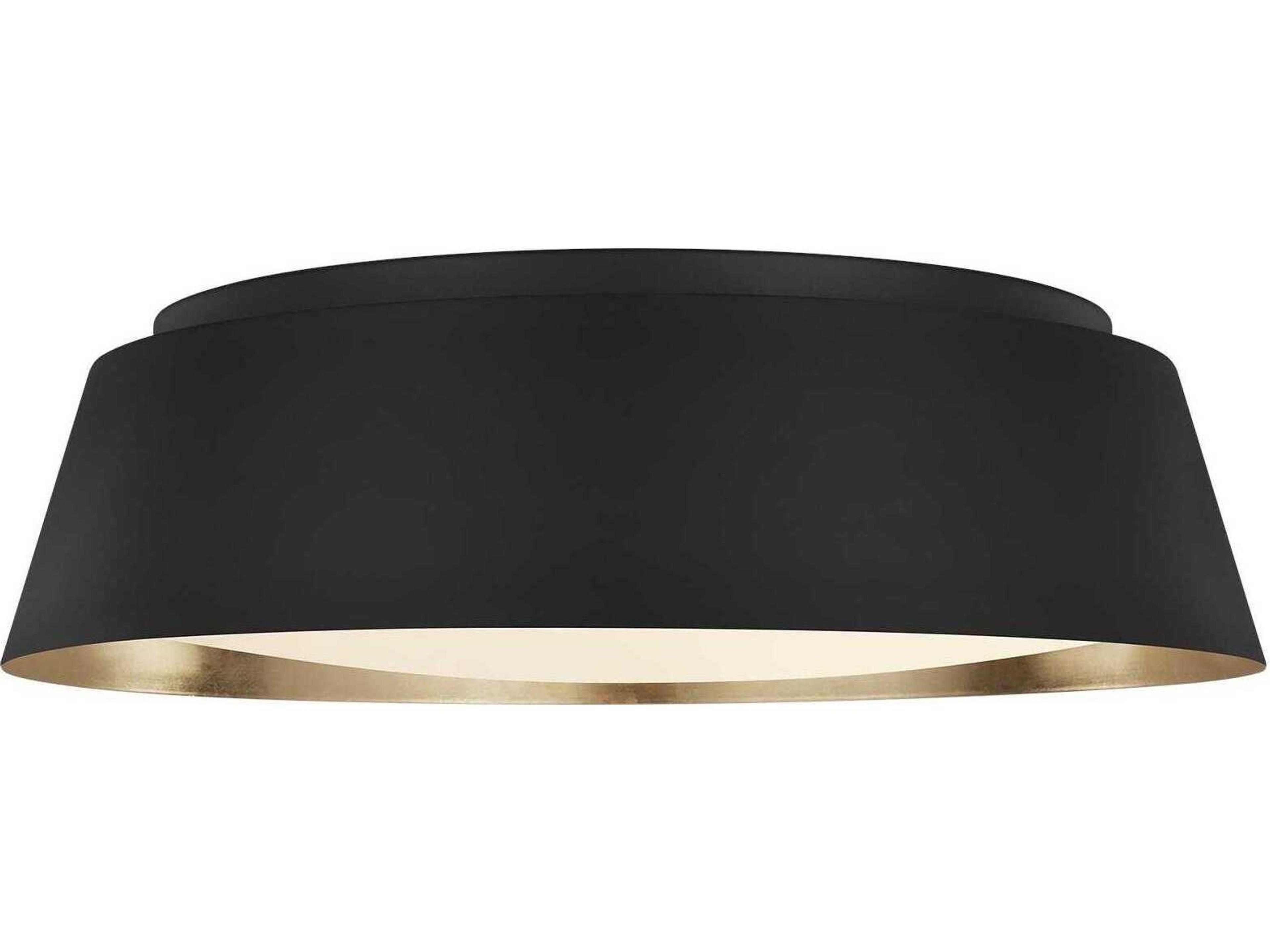 Visual Comfort Studio Asher 4-Light Midnight Black Flush Mount