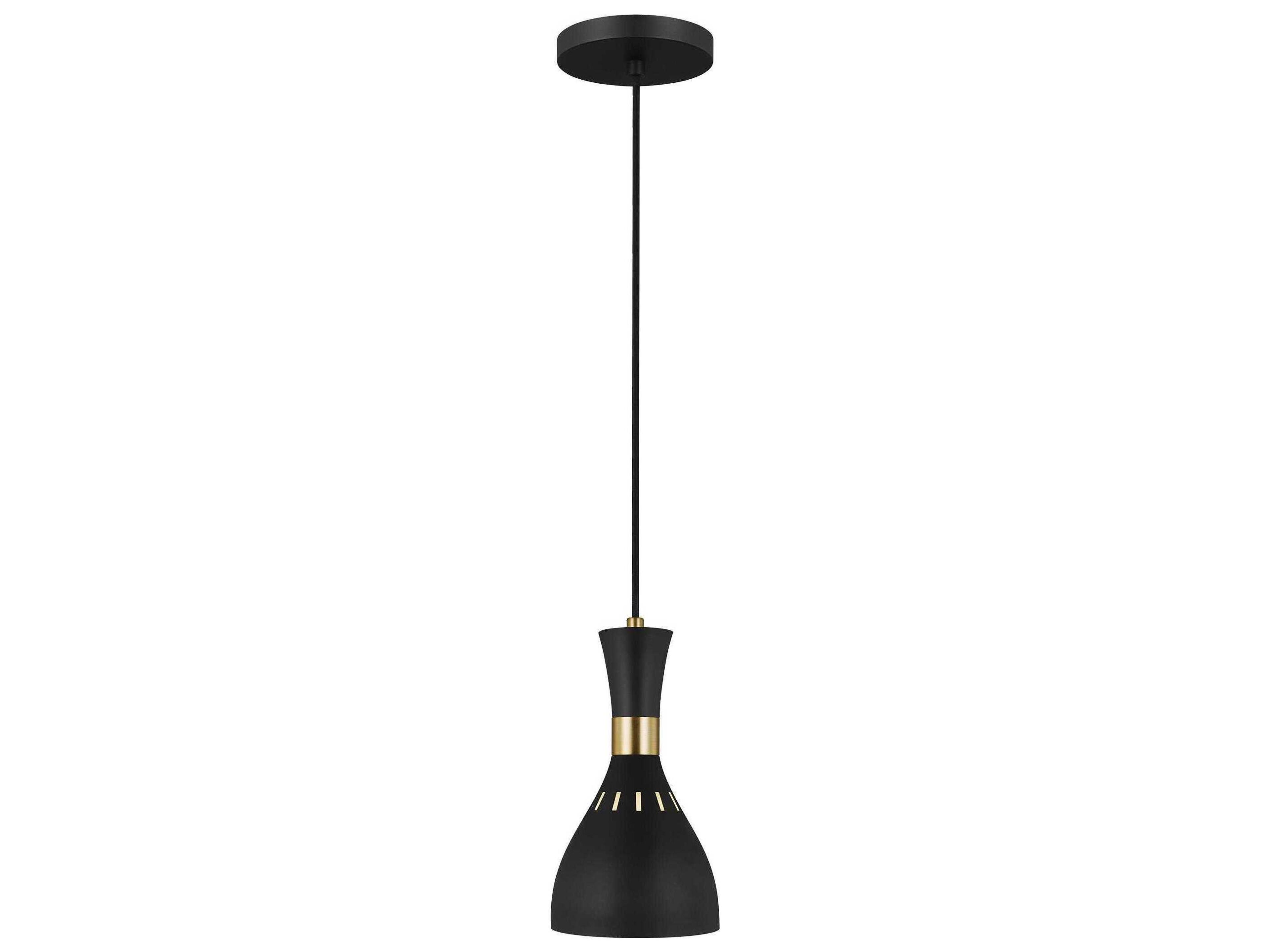 Joan Mini Pendant Midnight Black Perforated Steel