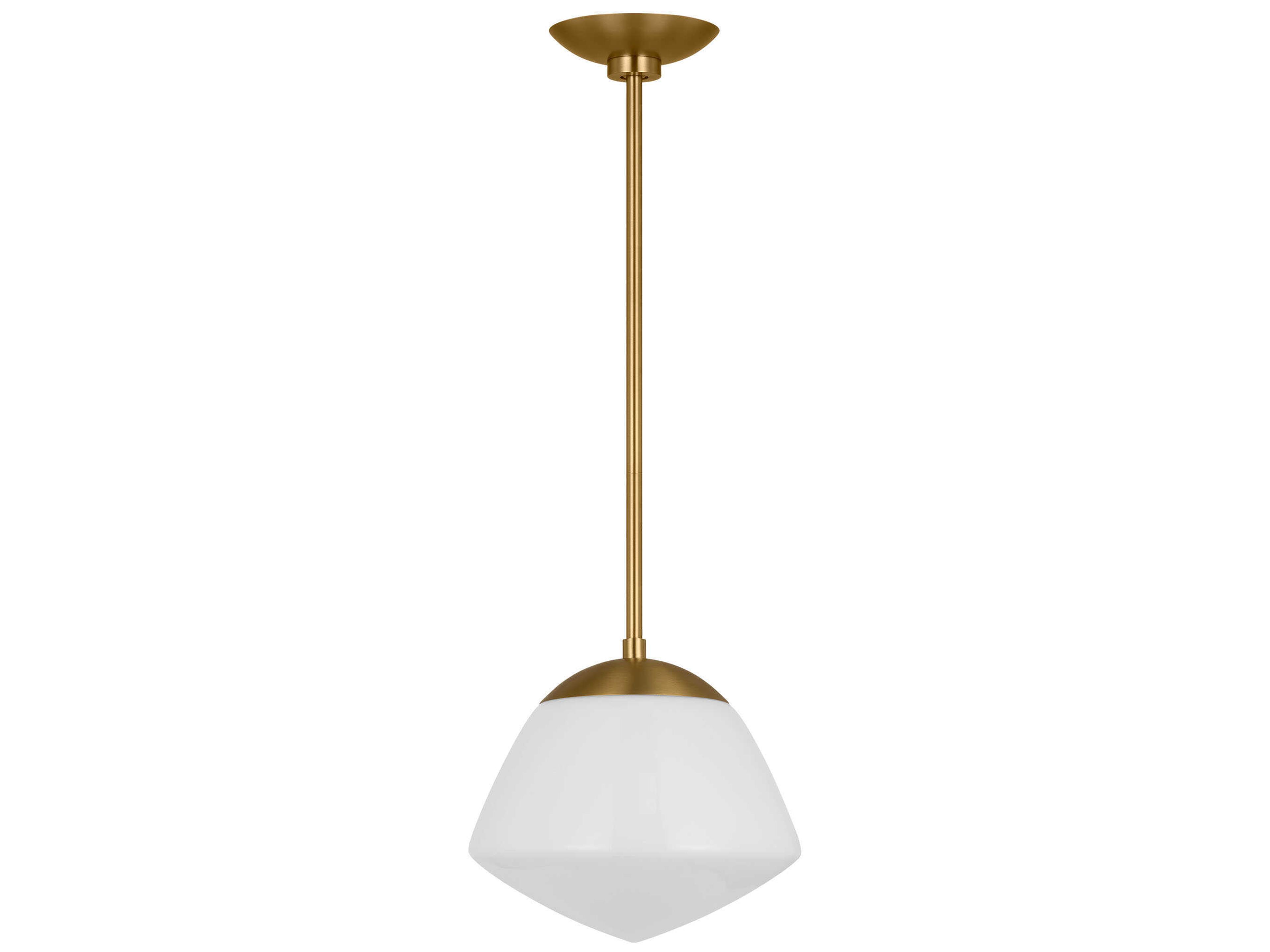 Visual Comfort Studio Milne 1-Light Burnished Brass Pendant