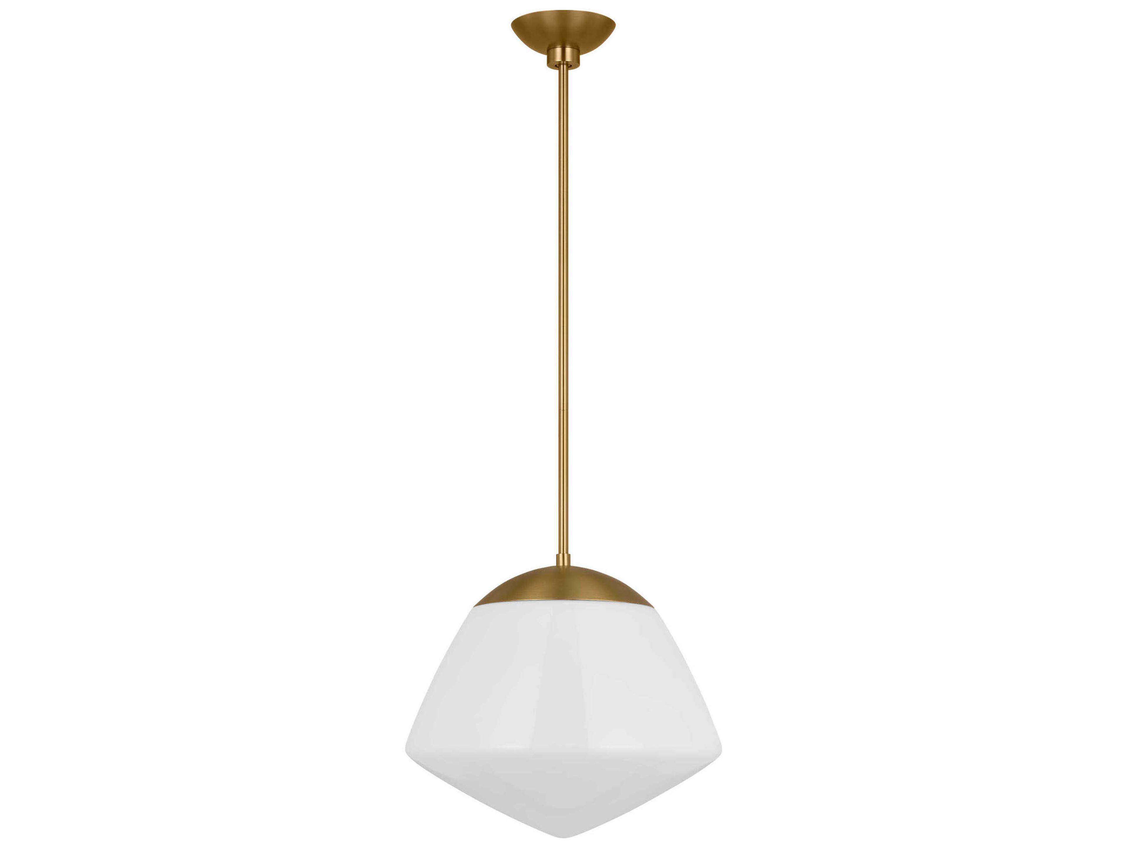 Visual Comfort Studio Milne 1-Light Burnished Brass Mini Pendant