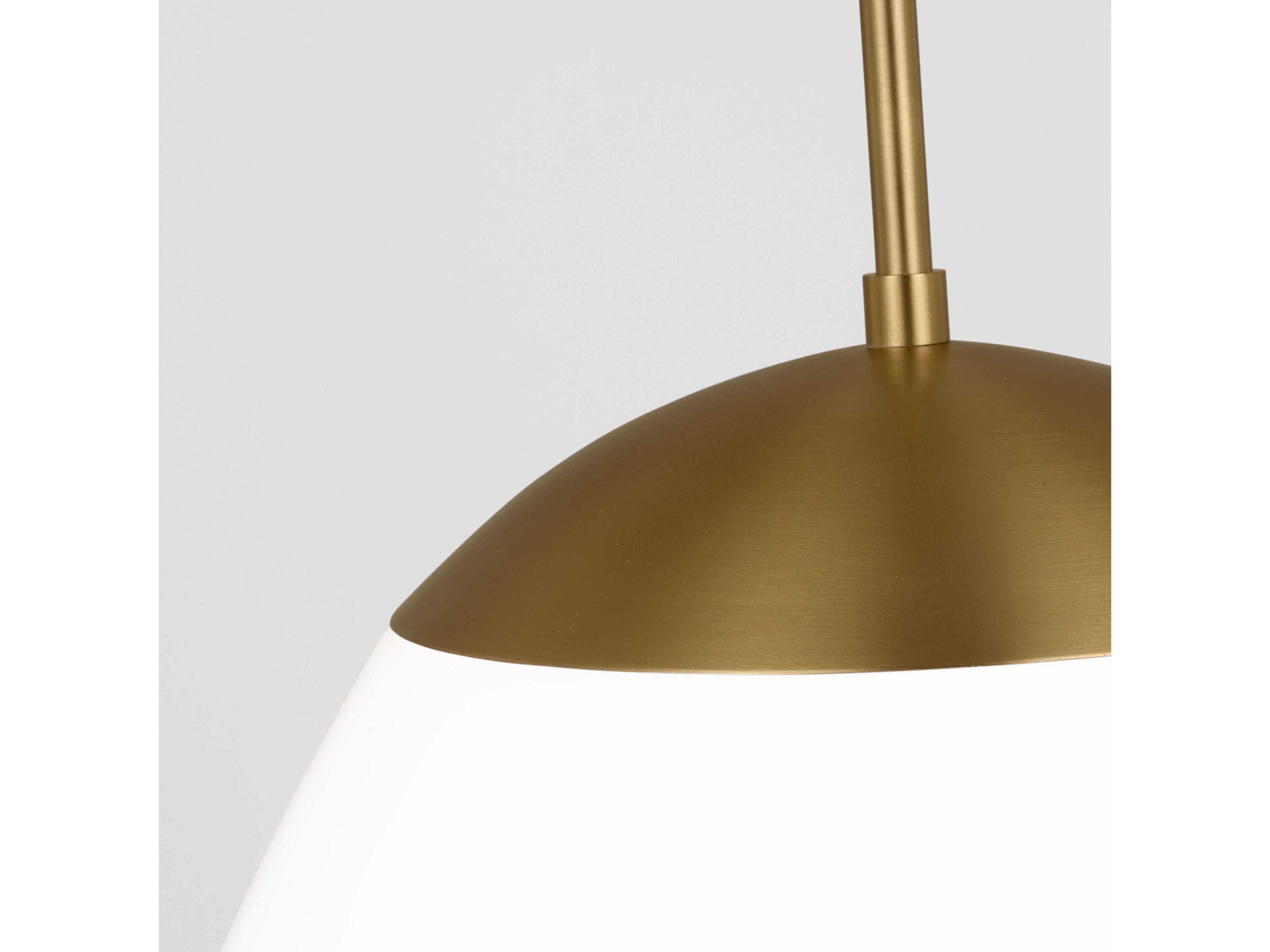 Visual Comfort Studio Milne 1-Light Burnished Brass Mini Pendant