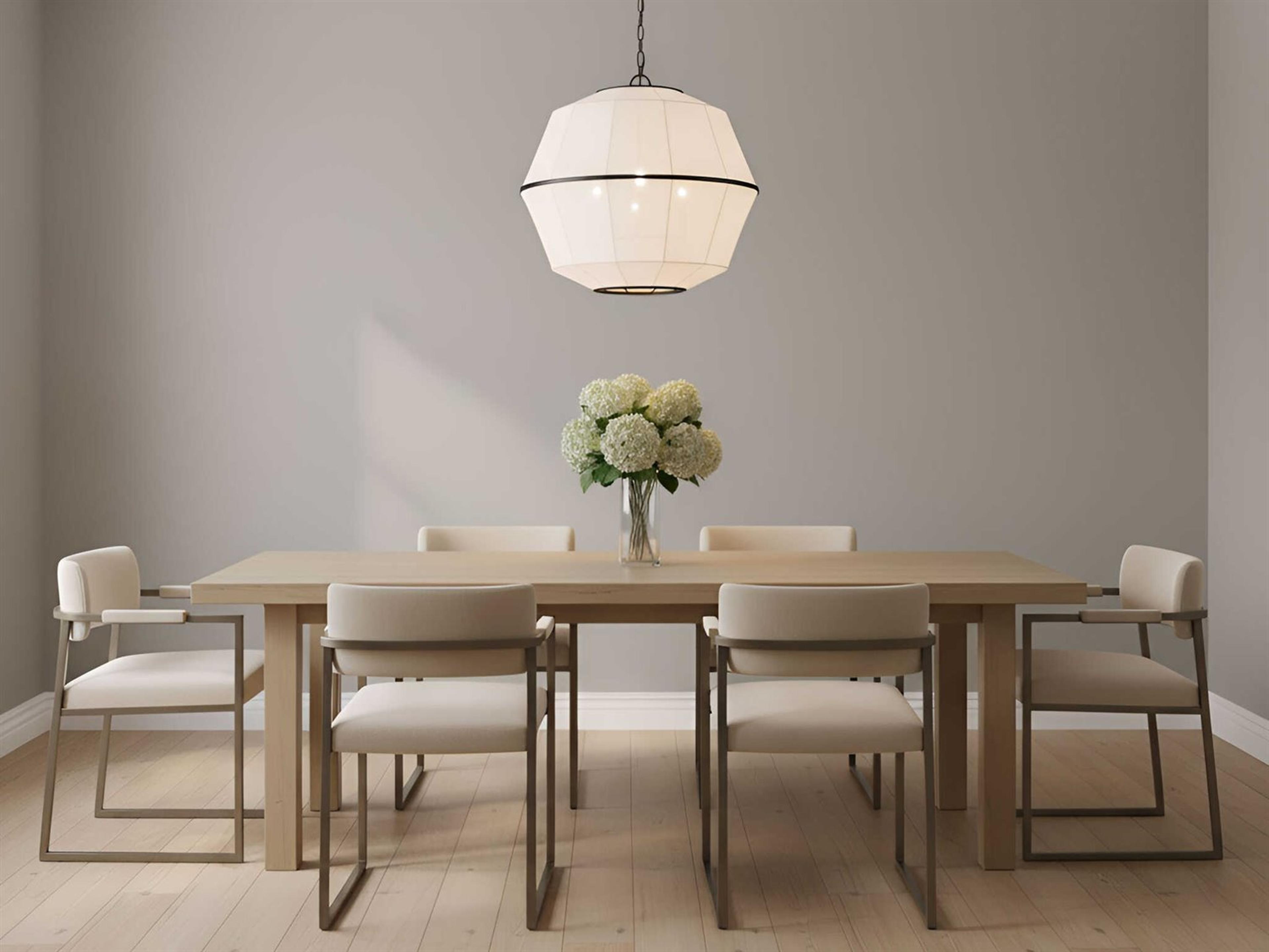 Visual Comfort Studio Hikari 3-Light Aged Iron Black Pendant