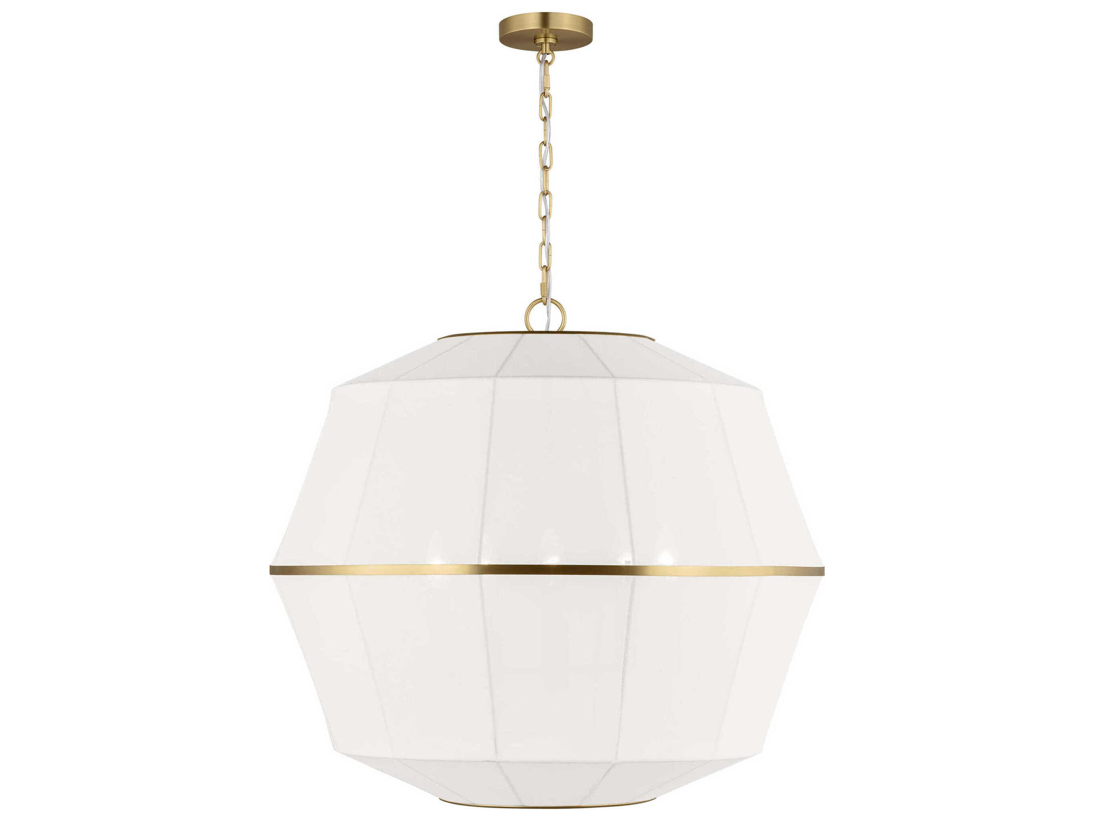 Visual Comfort Studio Hikari 5-Light Burnished Brass Pendant