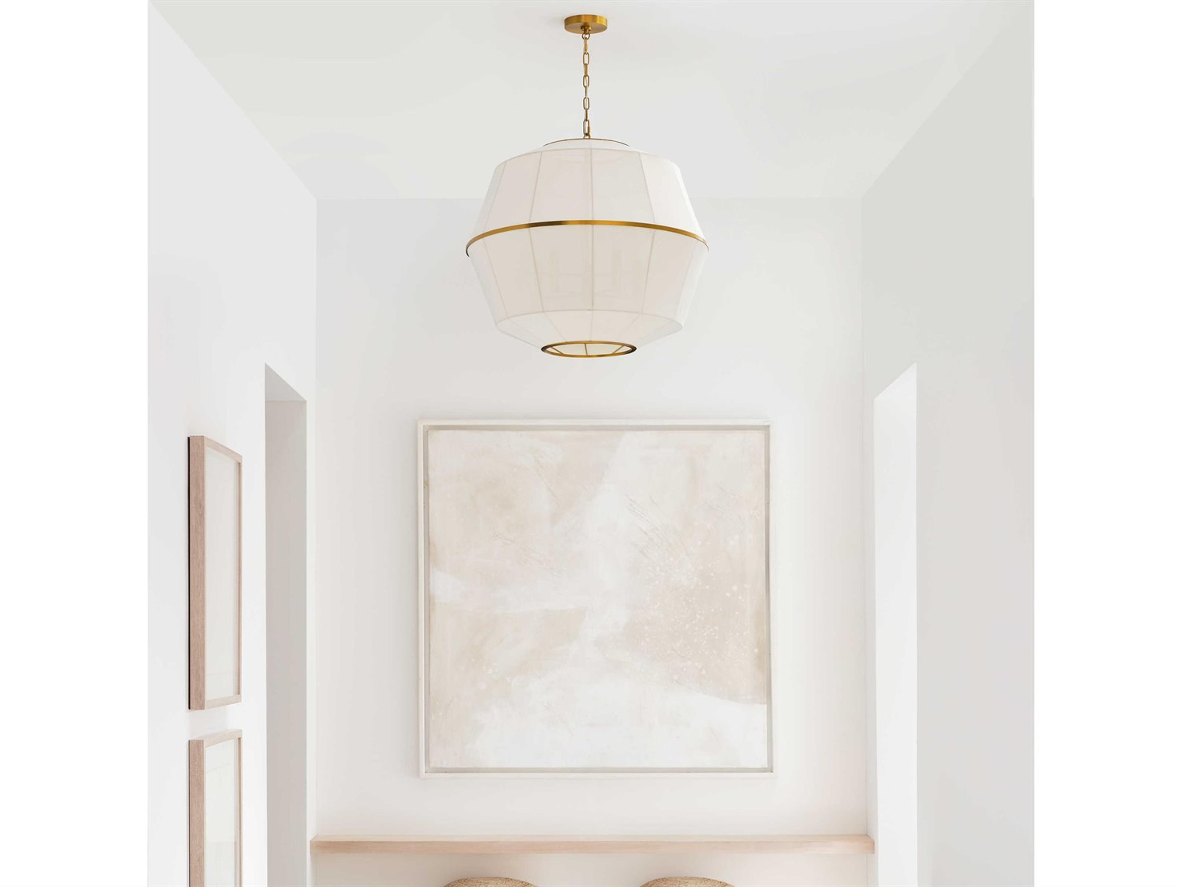 Visual Comfort Studio Hikari 5-Light Burnished Brass Pendant