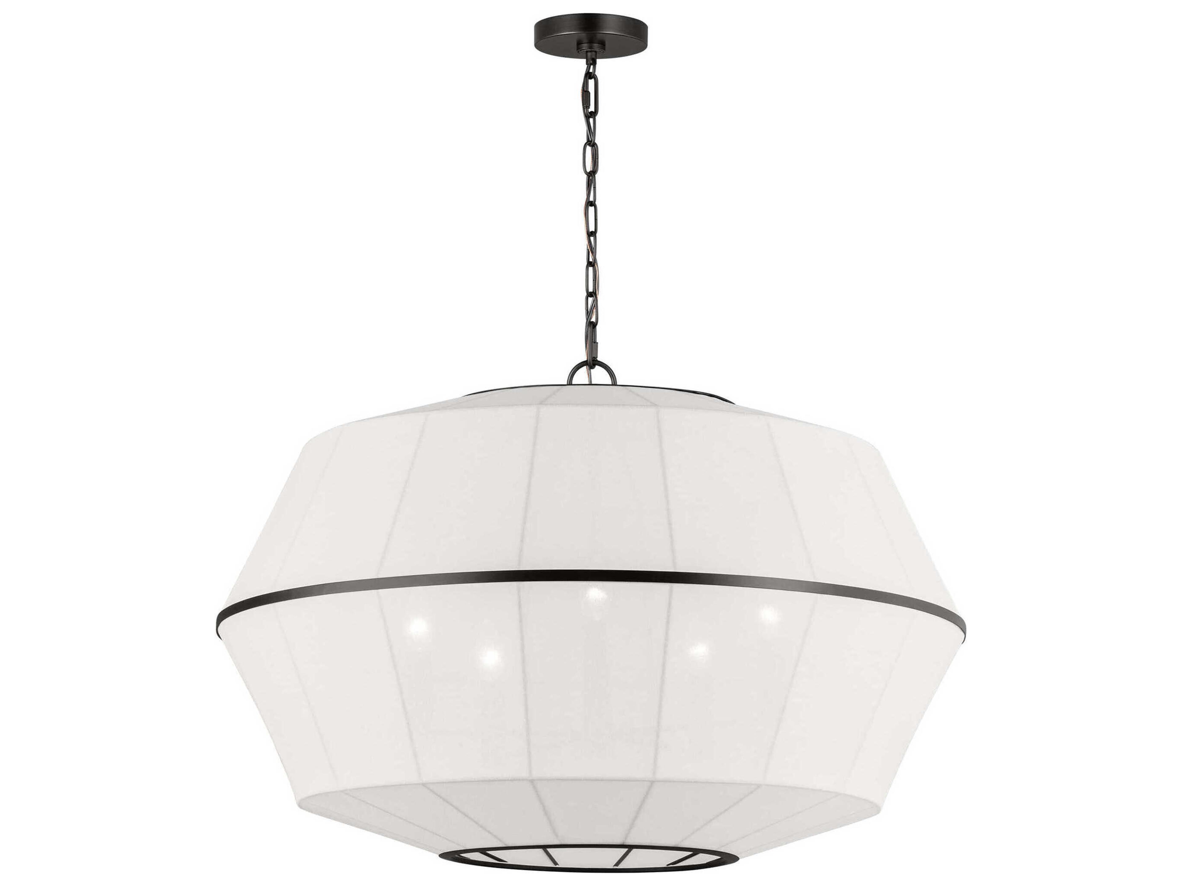 Hikari 5-Light Aged Iron Black Pendant