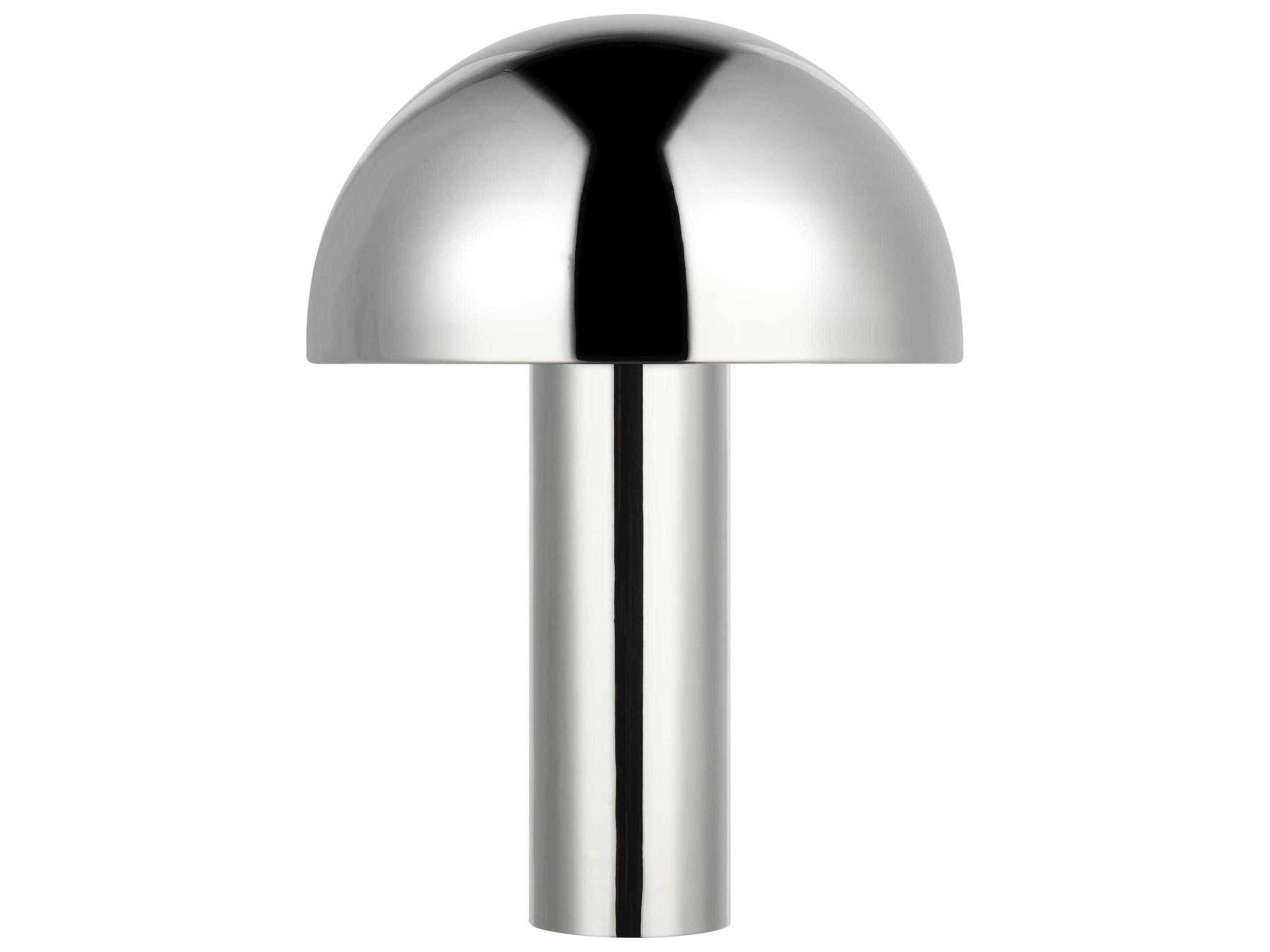 Cotra Polished Nickel 22 Inch Mid Century Modern Table Lamp