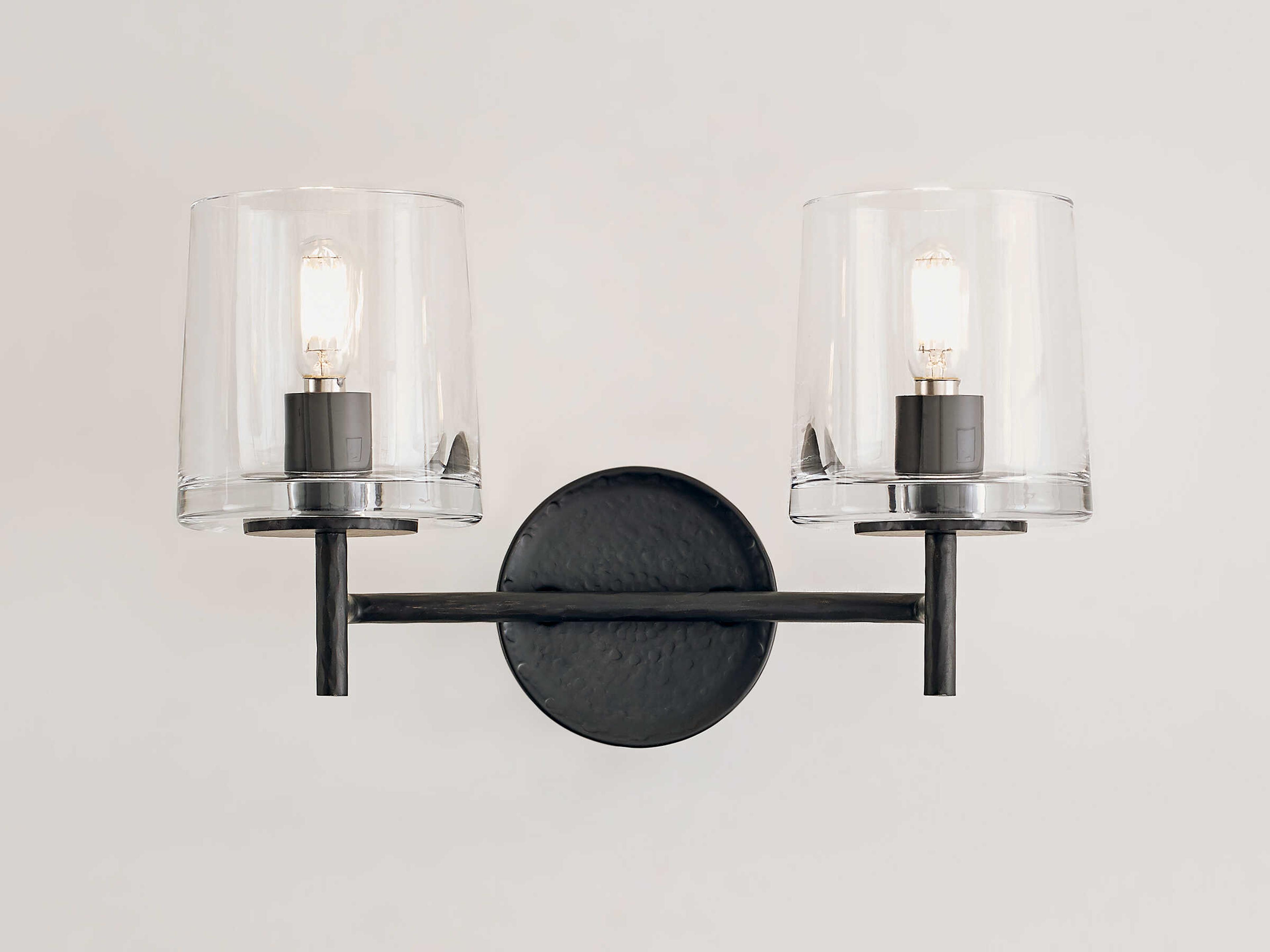 Visual Comfort Studio Marietta 2-Light Aged Iron Black Vanity Light