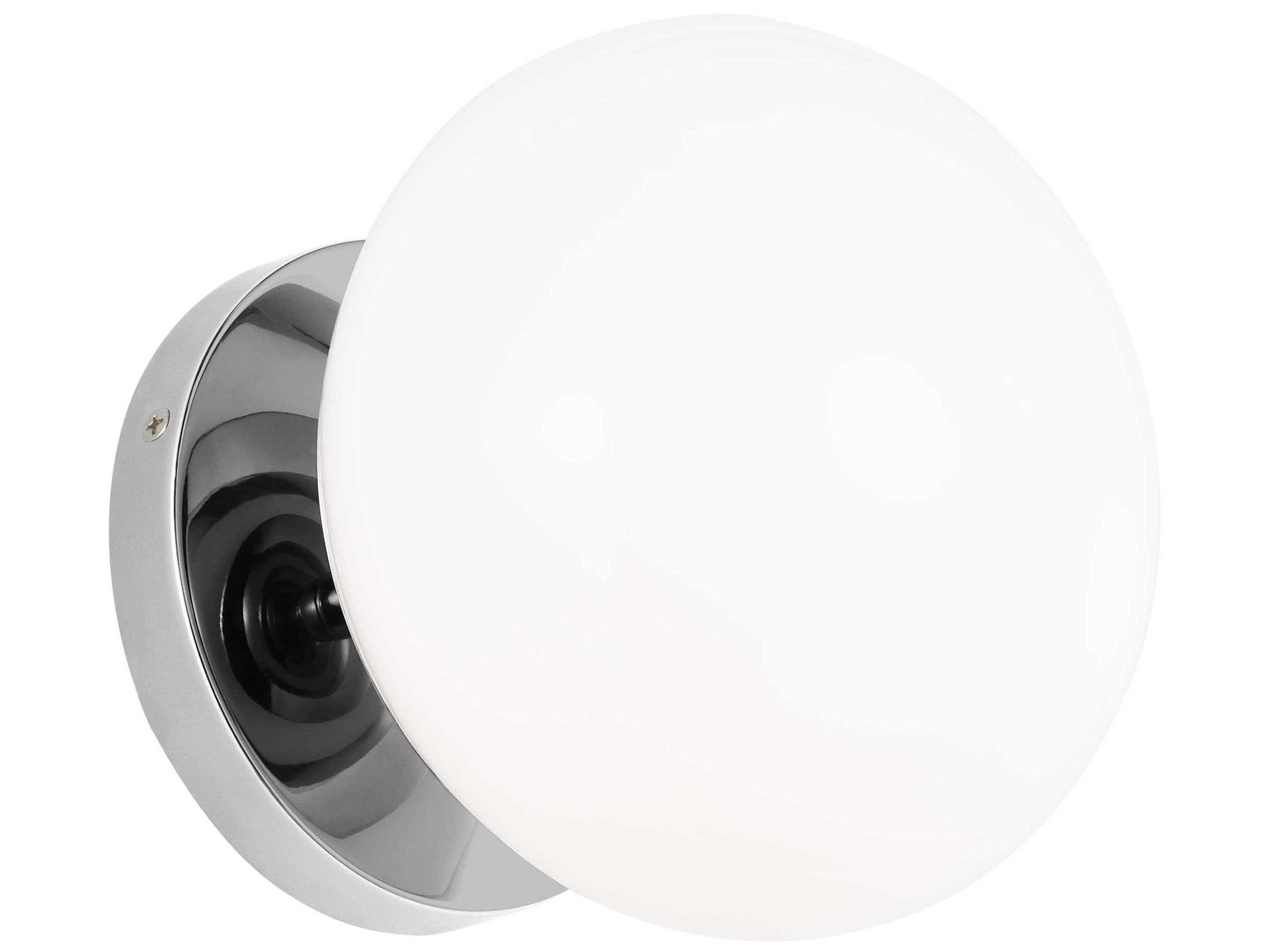 Visual Comfort Studio Lune 1-Light Chrome Wall Sconce