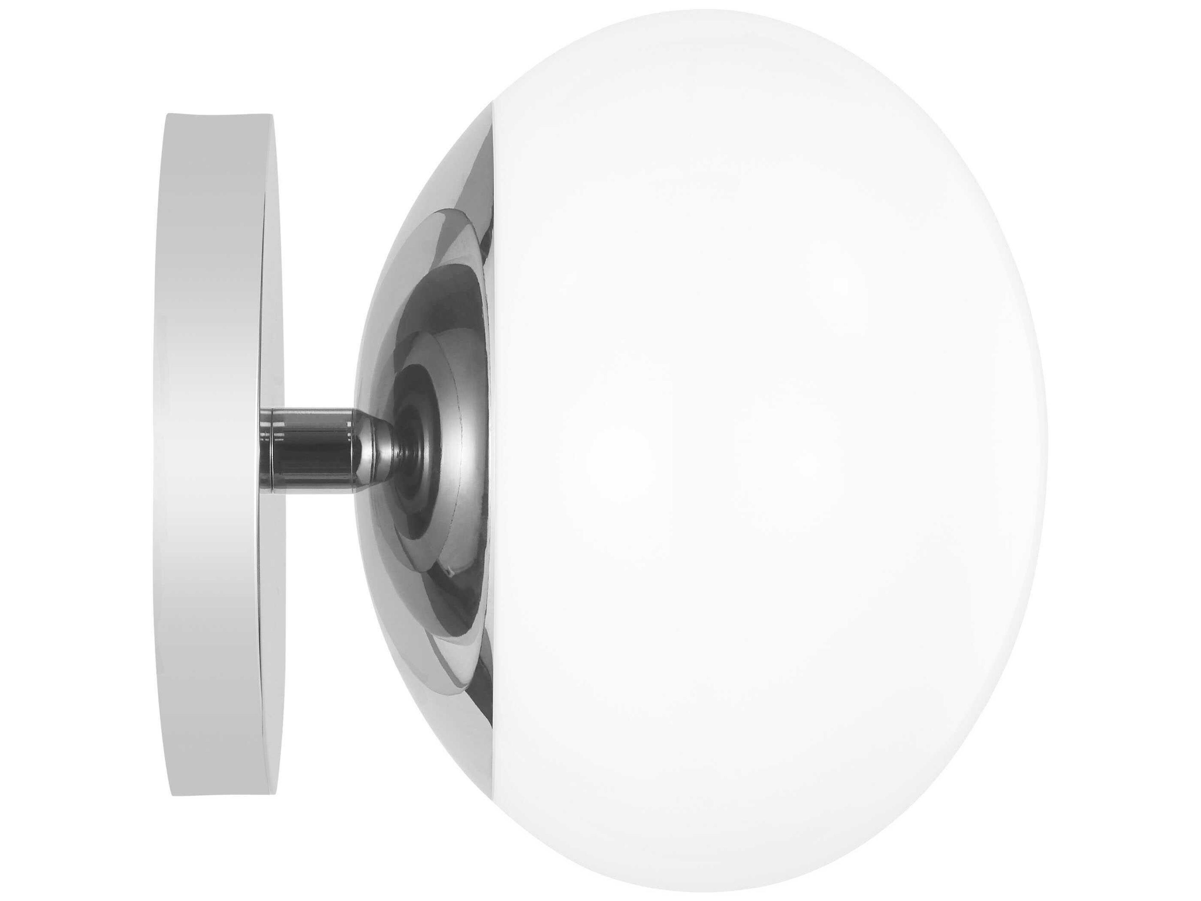 Visual Comfort Studio Lune 1-Light Chrome Wall Sconce
