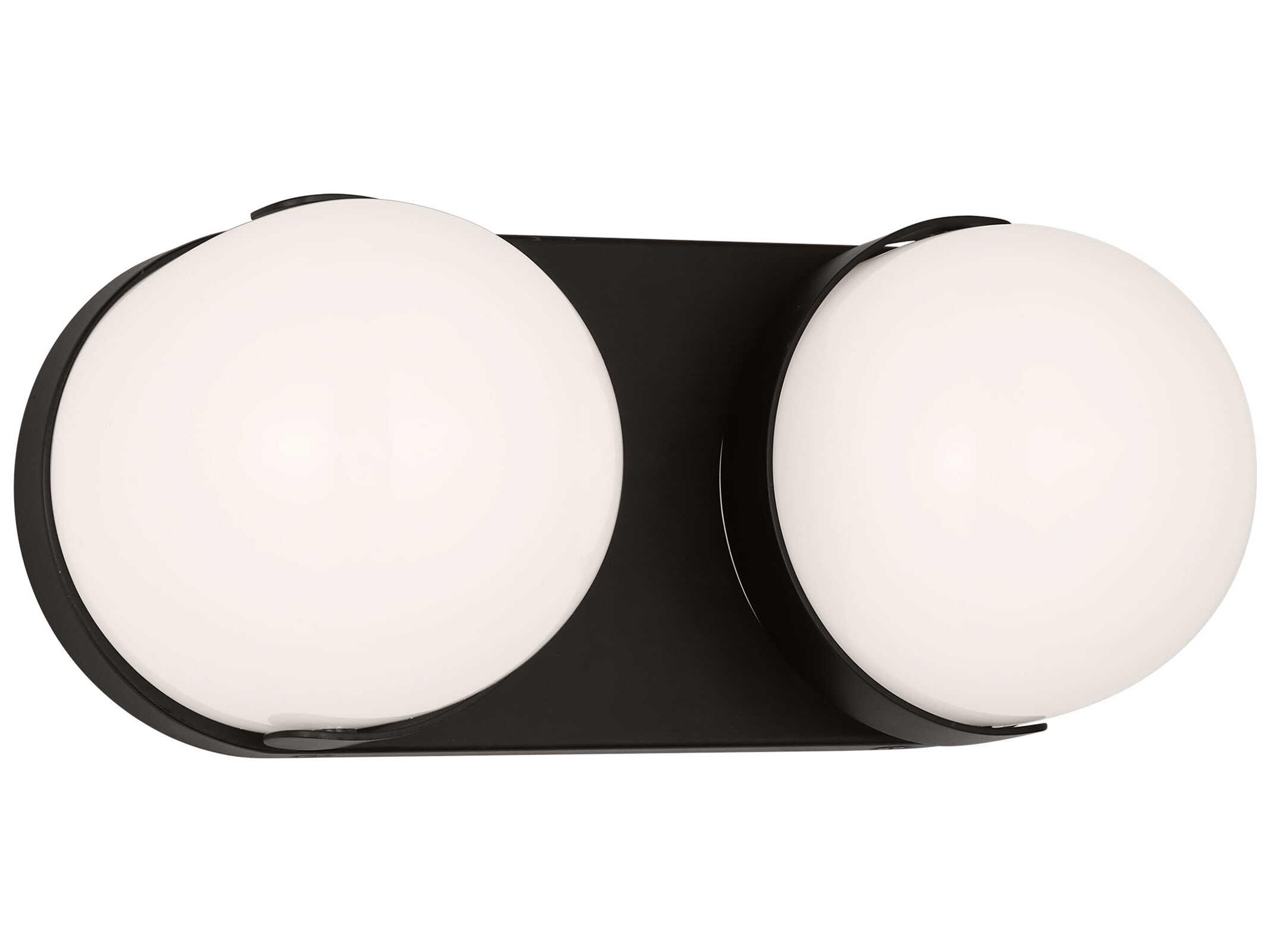 Syrie 2-Light Aged Iron LED Vanity Light