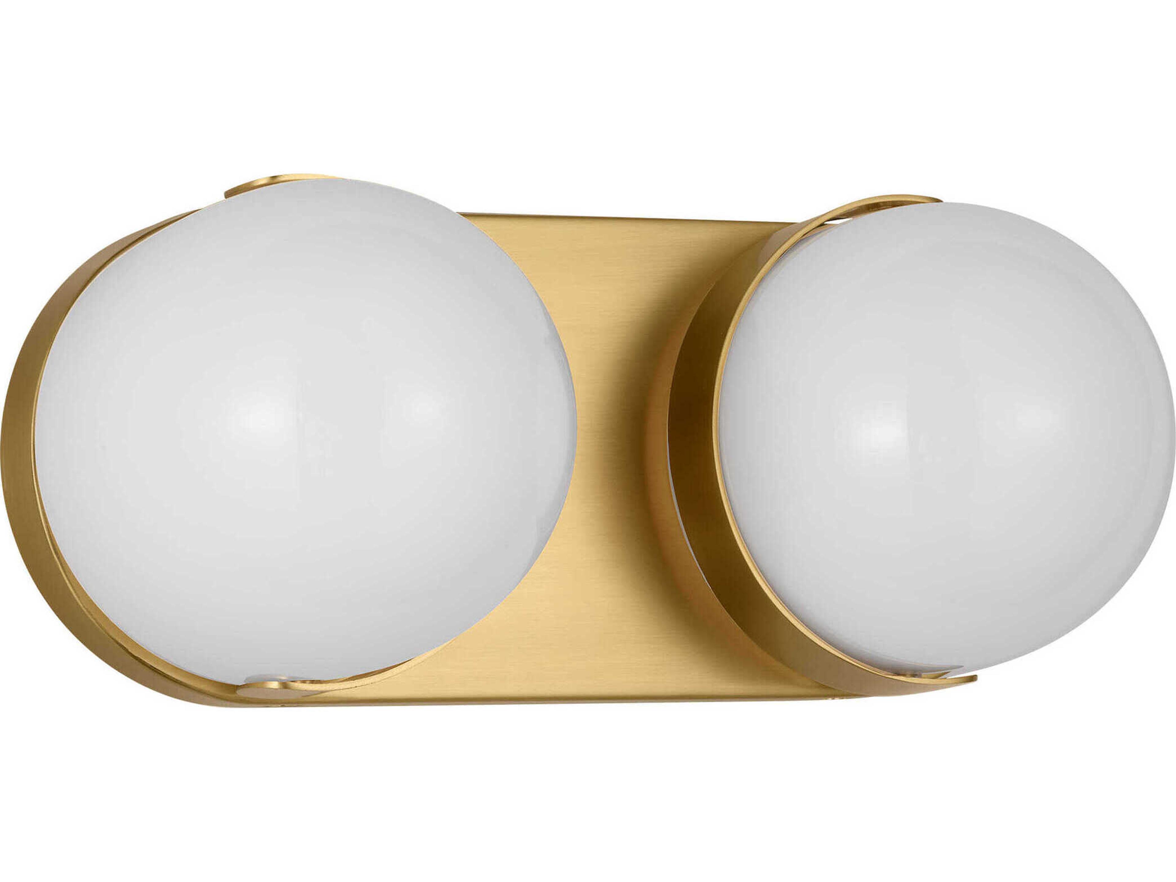 Visual Comfort Studio Syrie 2-Light Burnished Brass Vanity Light