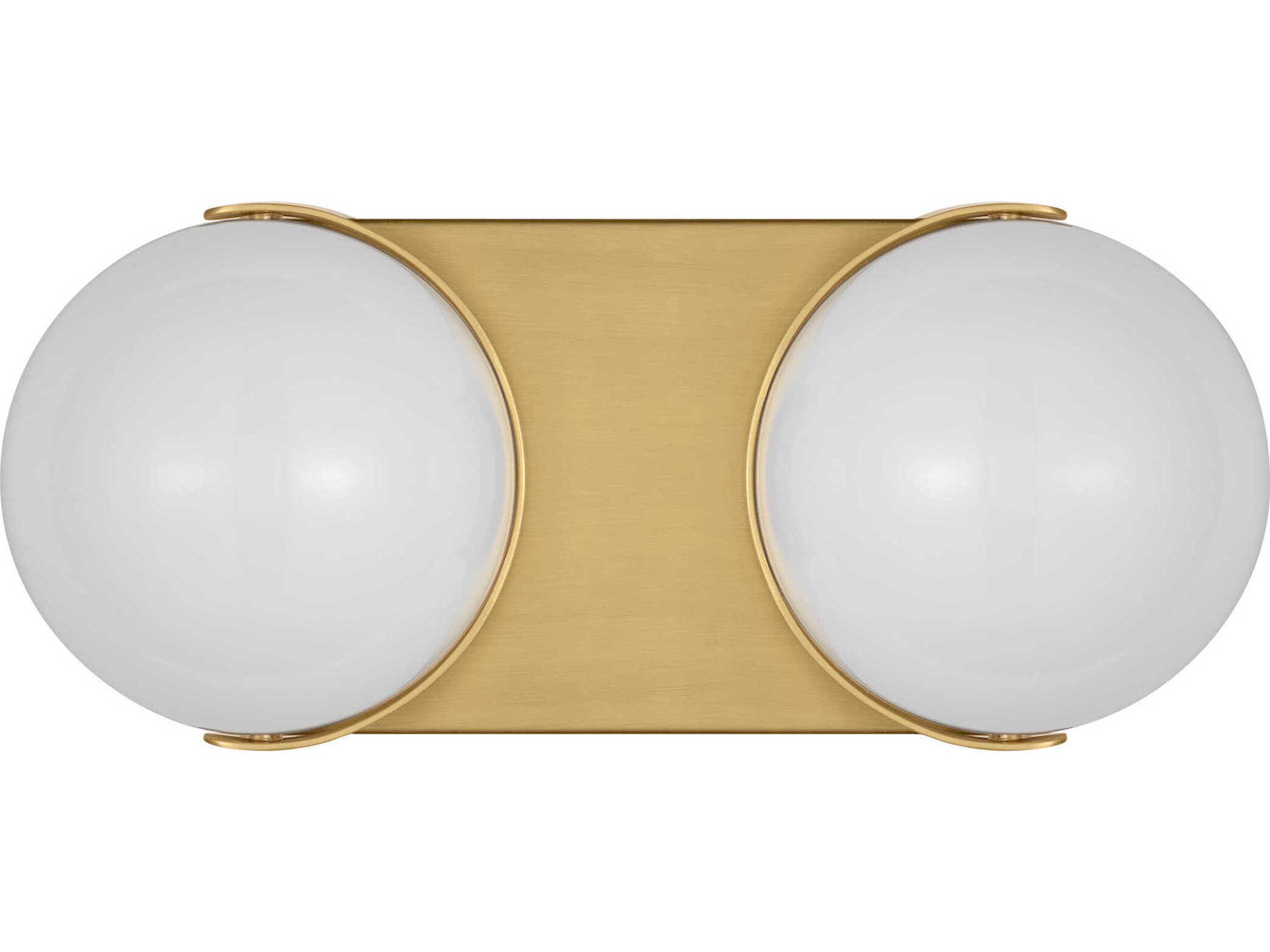 Visual Comfort Studio Syrie 2-Light Burnished Brass Vanity Light