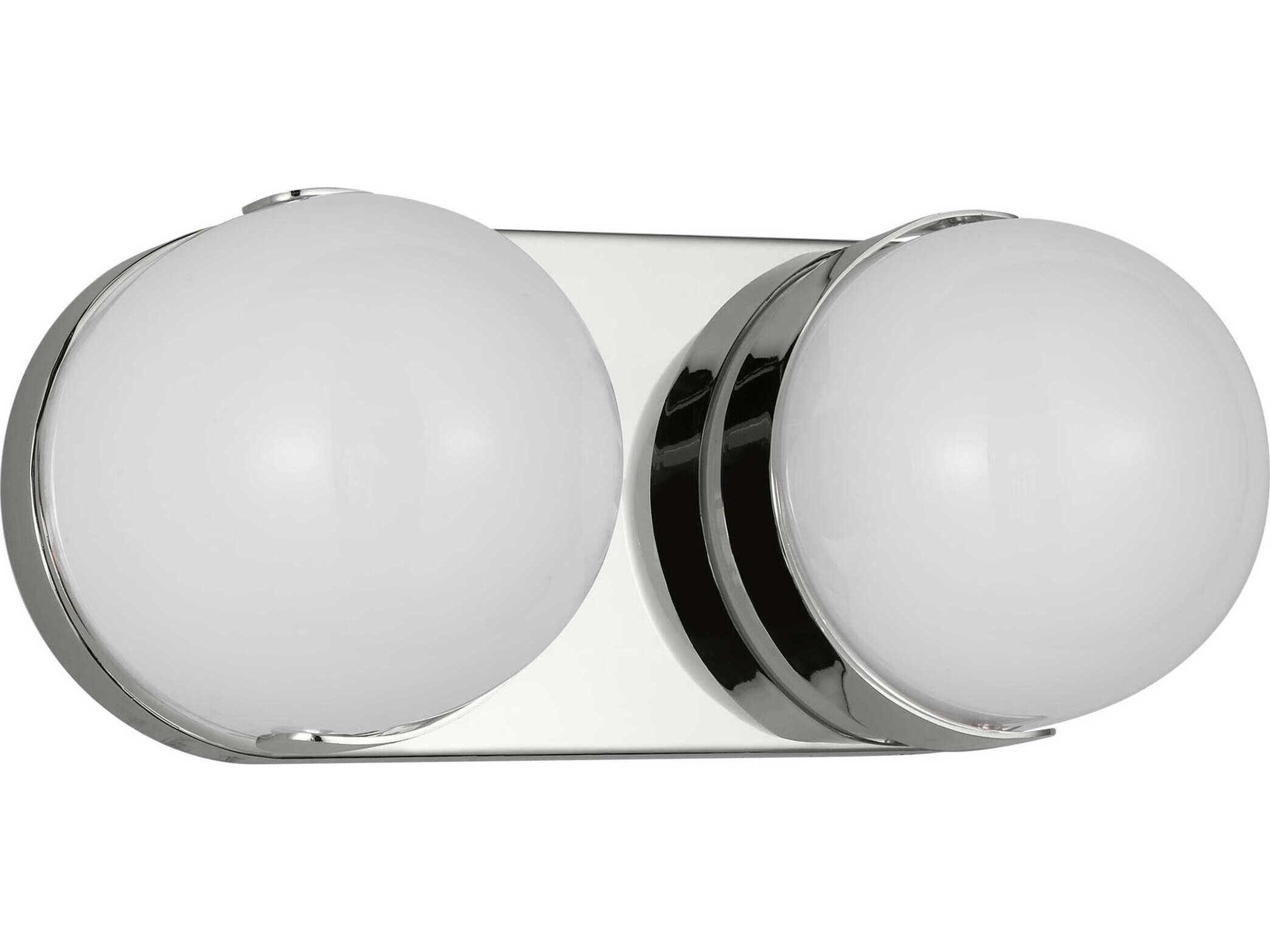 Visual Comfort Studio Syrie 2-Light Polished Nickel Vanity Light