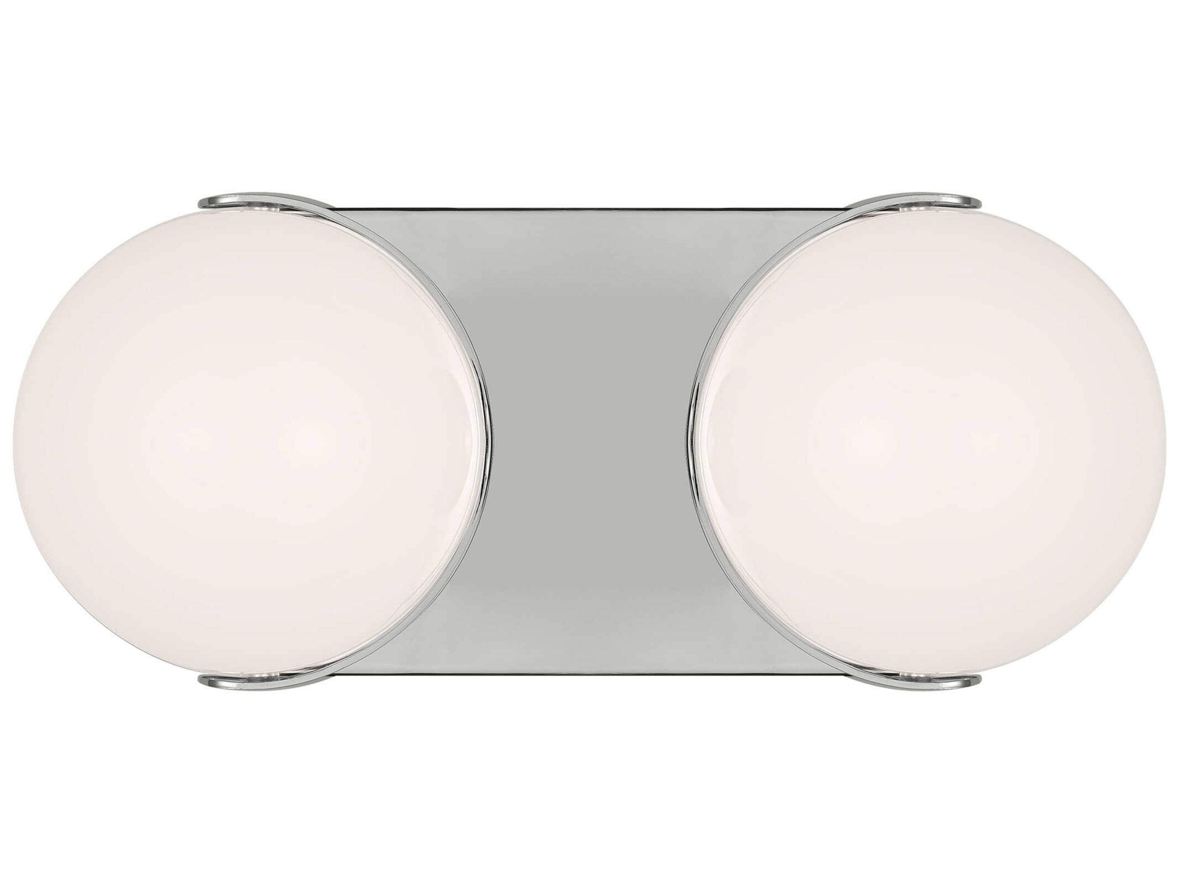 Visual Comfort Studio Syrie 2-Light Polished Nickel Vanity Light