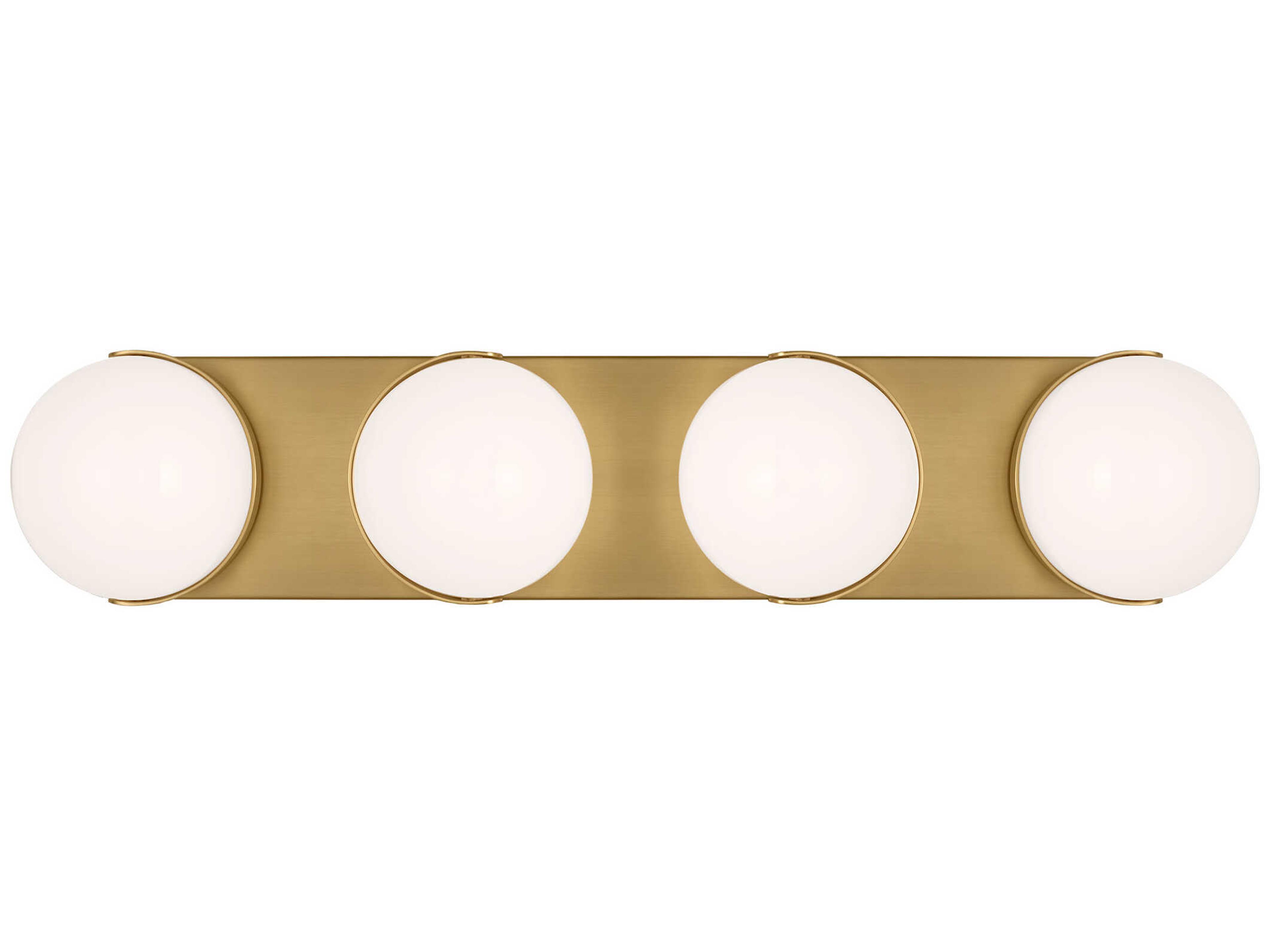 Visual Comfort Studio Syrie 4-Light Burnished Brass Vanity Light