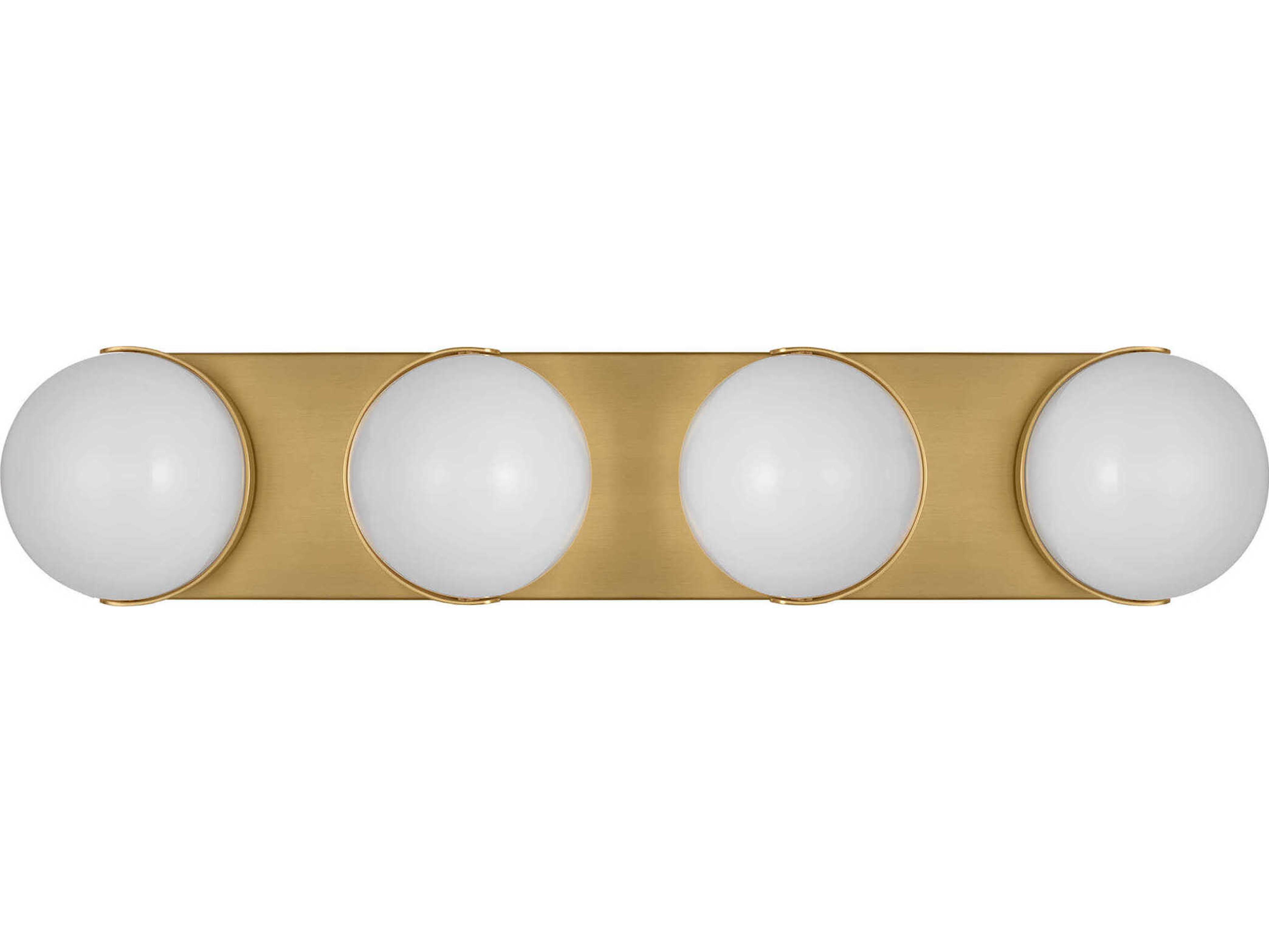 Visual Comfort Studio Syrie 4-Light Burnished Brass Vanity Light