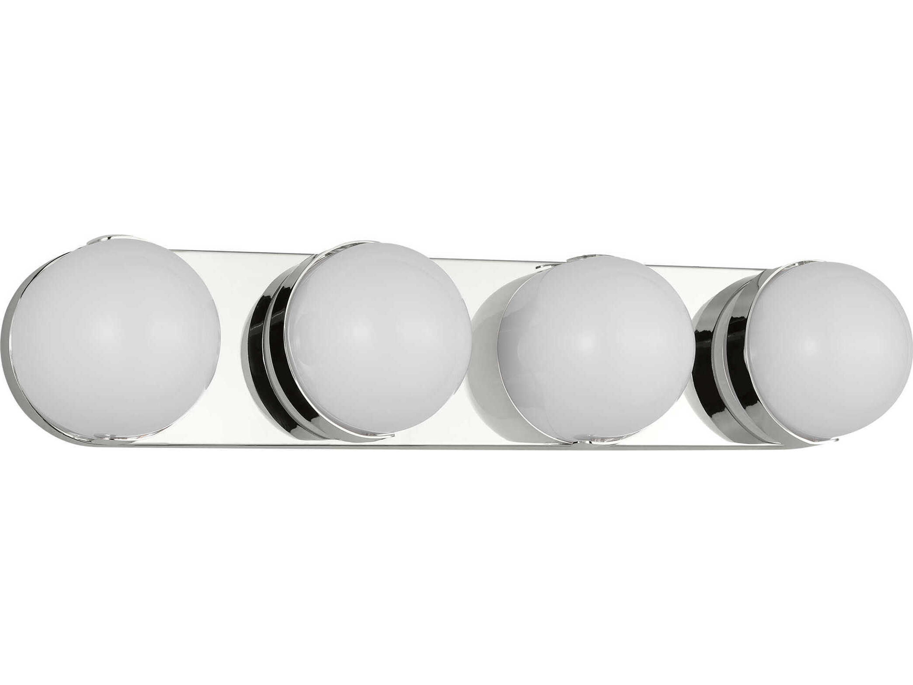 Visual Comfort Studio Syrie 4-Light Polished Nickel Vanity Light