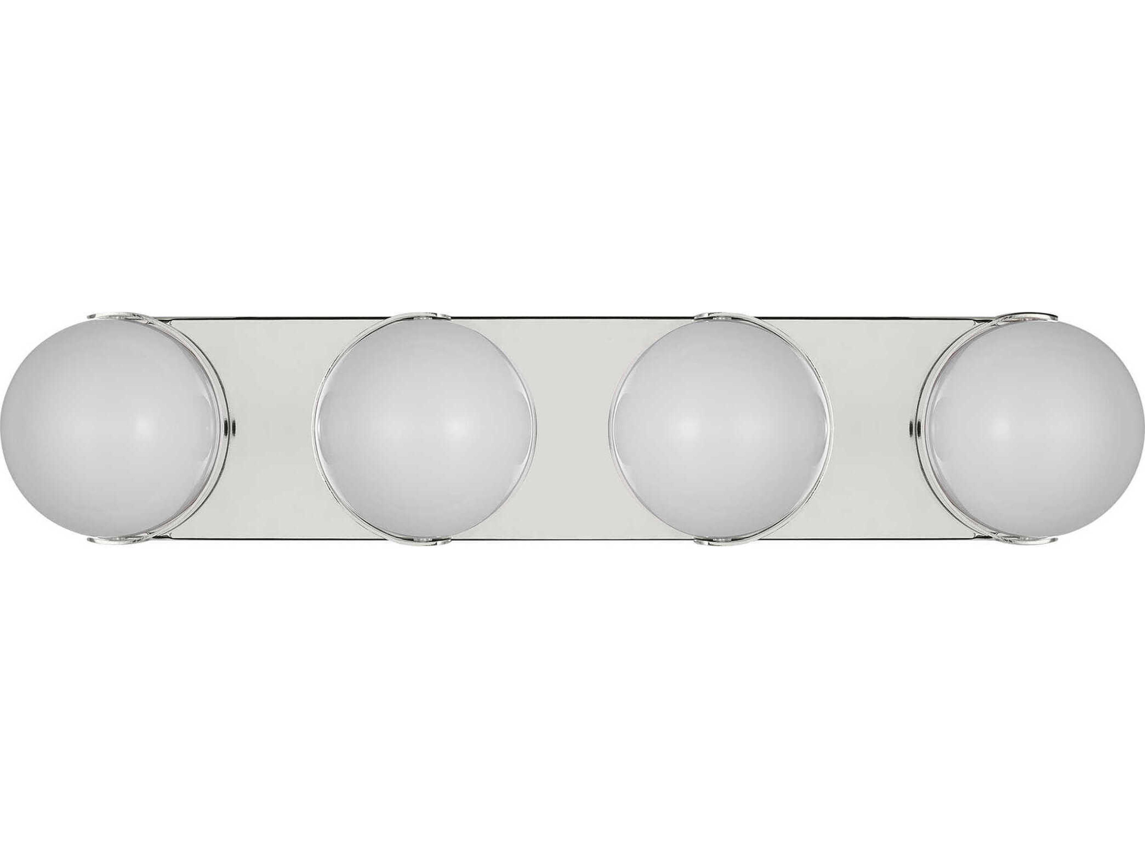 Visual Comfort Studio Syrie 4-Light Polished Nickel Vanity Light