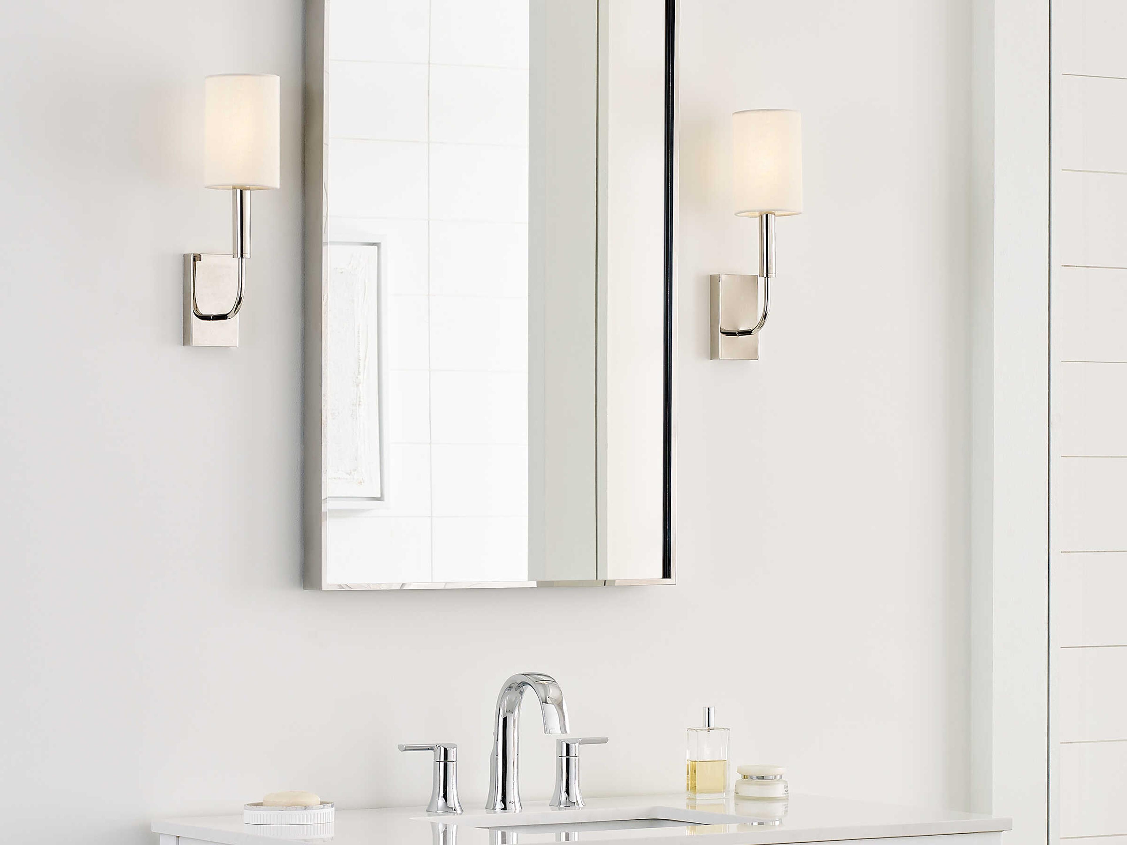 Visual Comfort Studio Brianna 1-Light Polished Nickel Wall Sconce