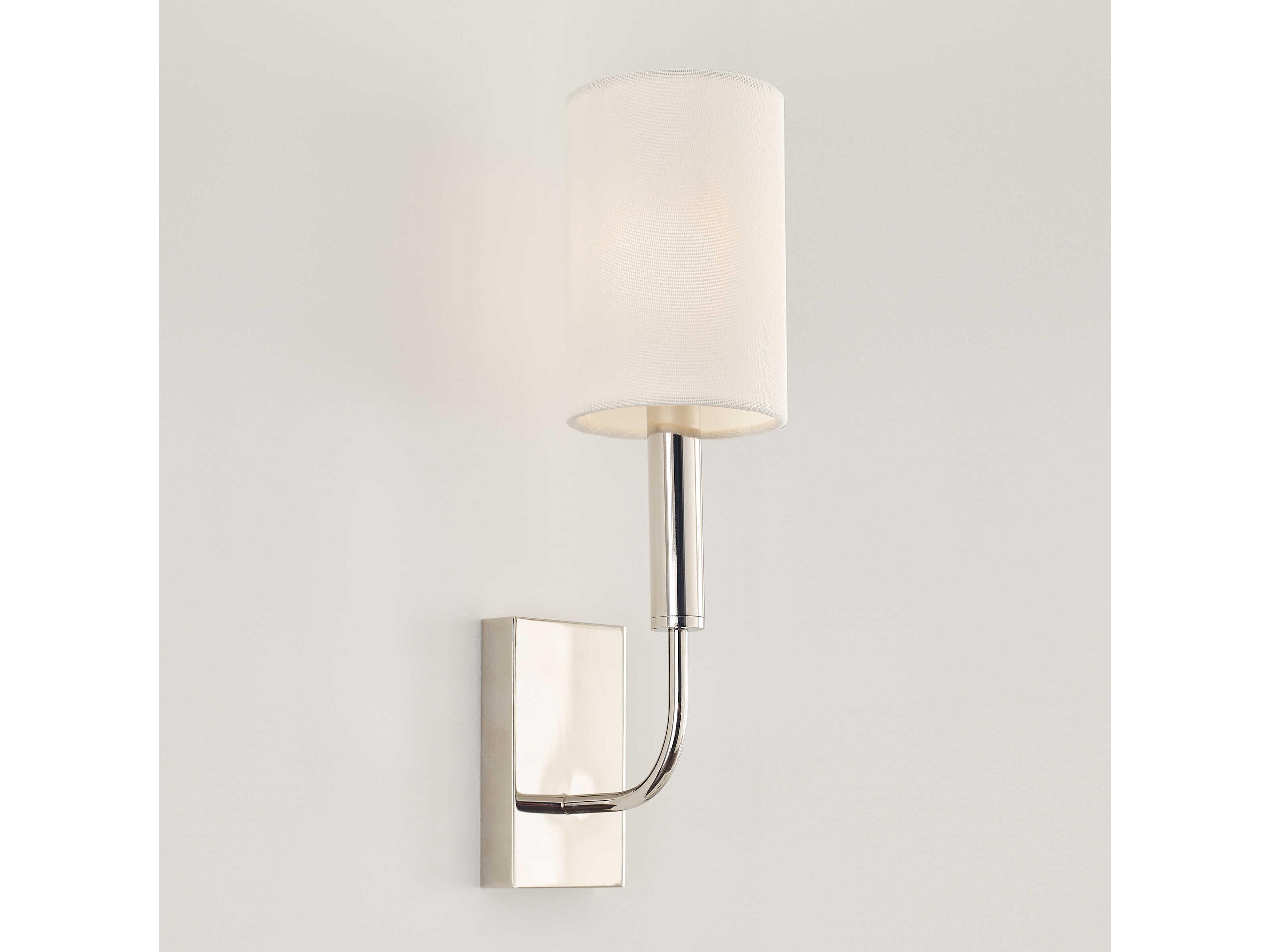 Visual Comfort Studio Brianna 1-Light Polished Nickel Wall Sconce
