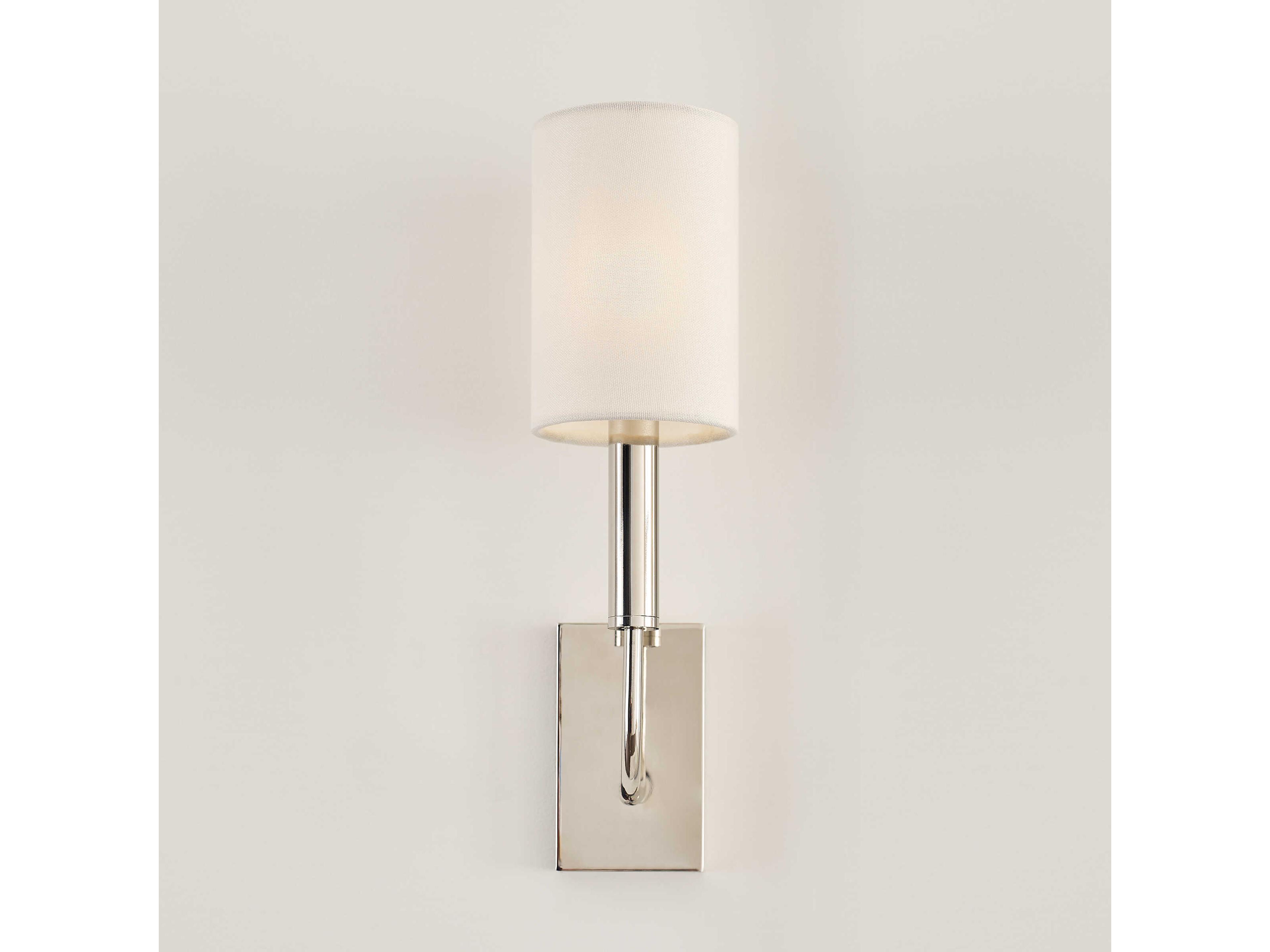 Visual Comfort Studio Brianna 1-Light Polished Nickel Wall Sconce
