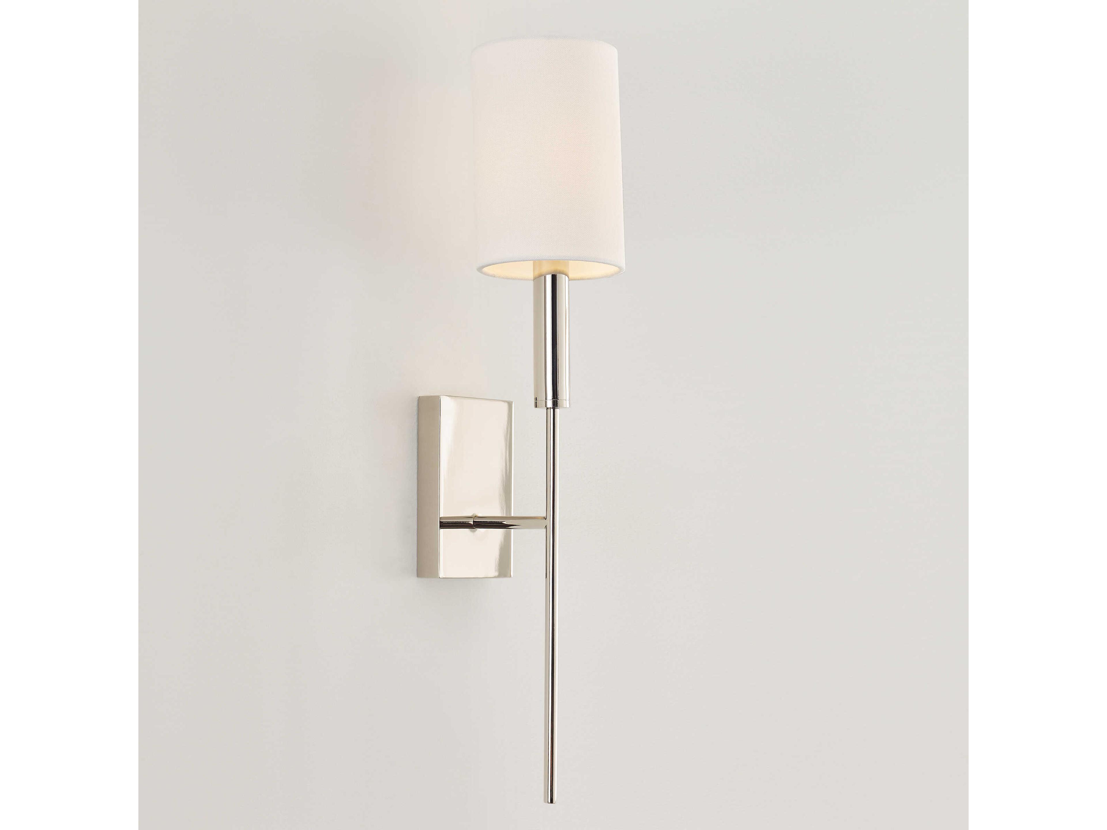 Visual Comfort Studio Brianna 1-Light Polished Nickel Wall Sconce