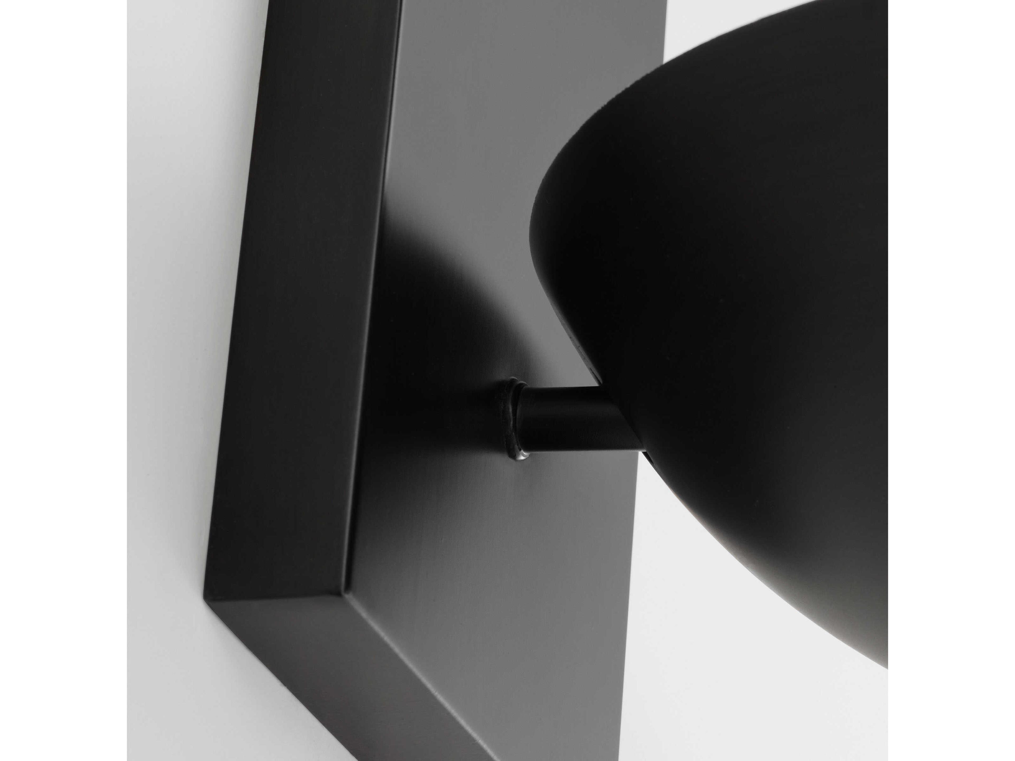 Visual Comfort Studio Nevel 1-Light Aged Iron Black Wall Sconce