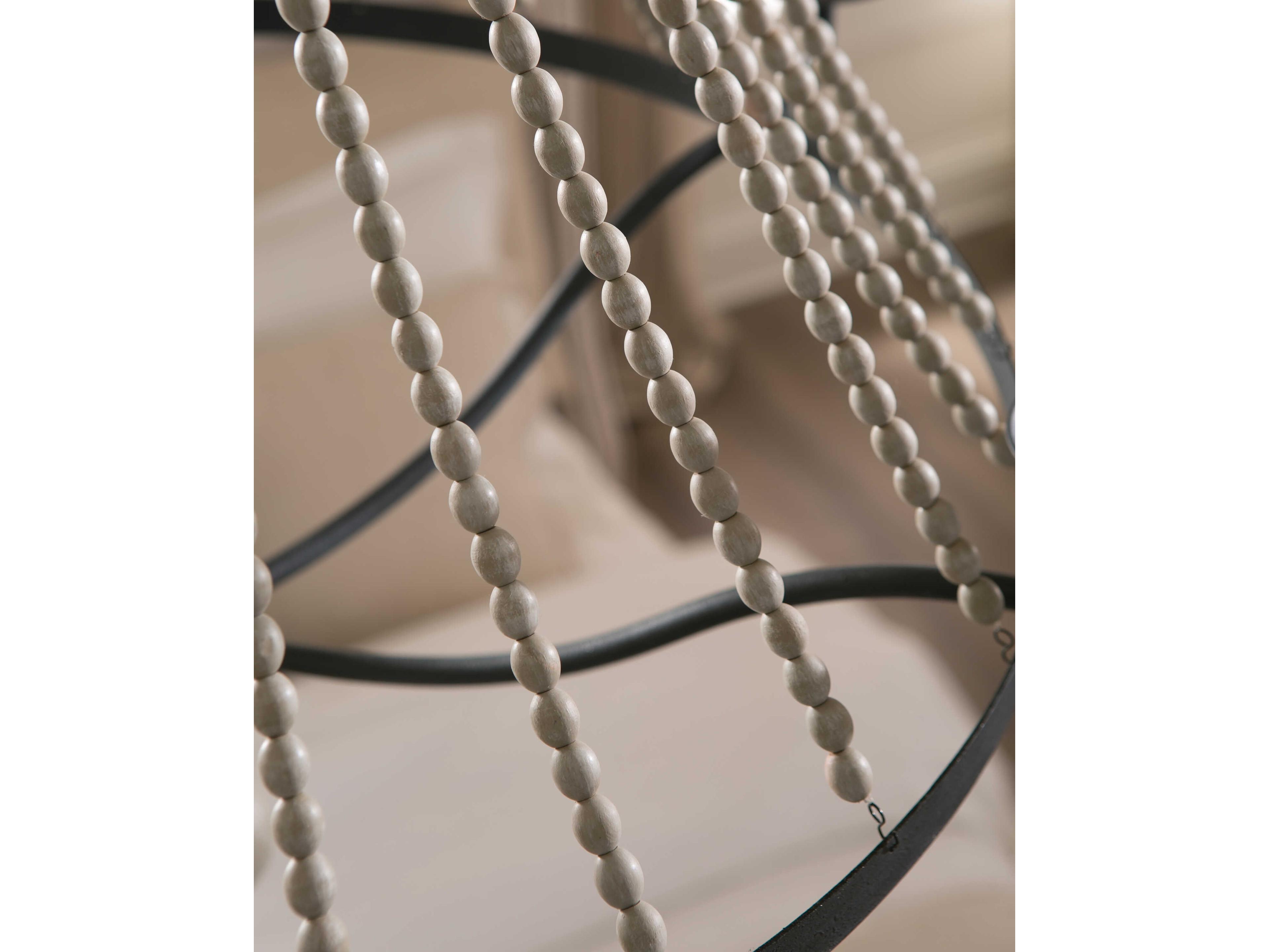 Visual Comfort Studio Nori 6-Light Dark Weathered Zinc Driftwood Grey Candelabra Chandelier