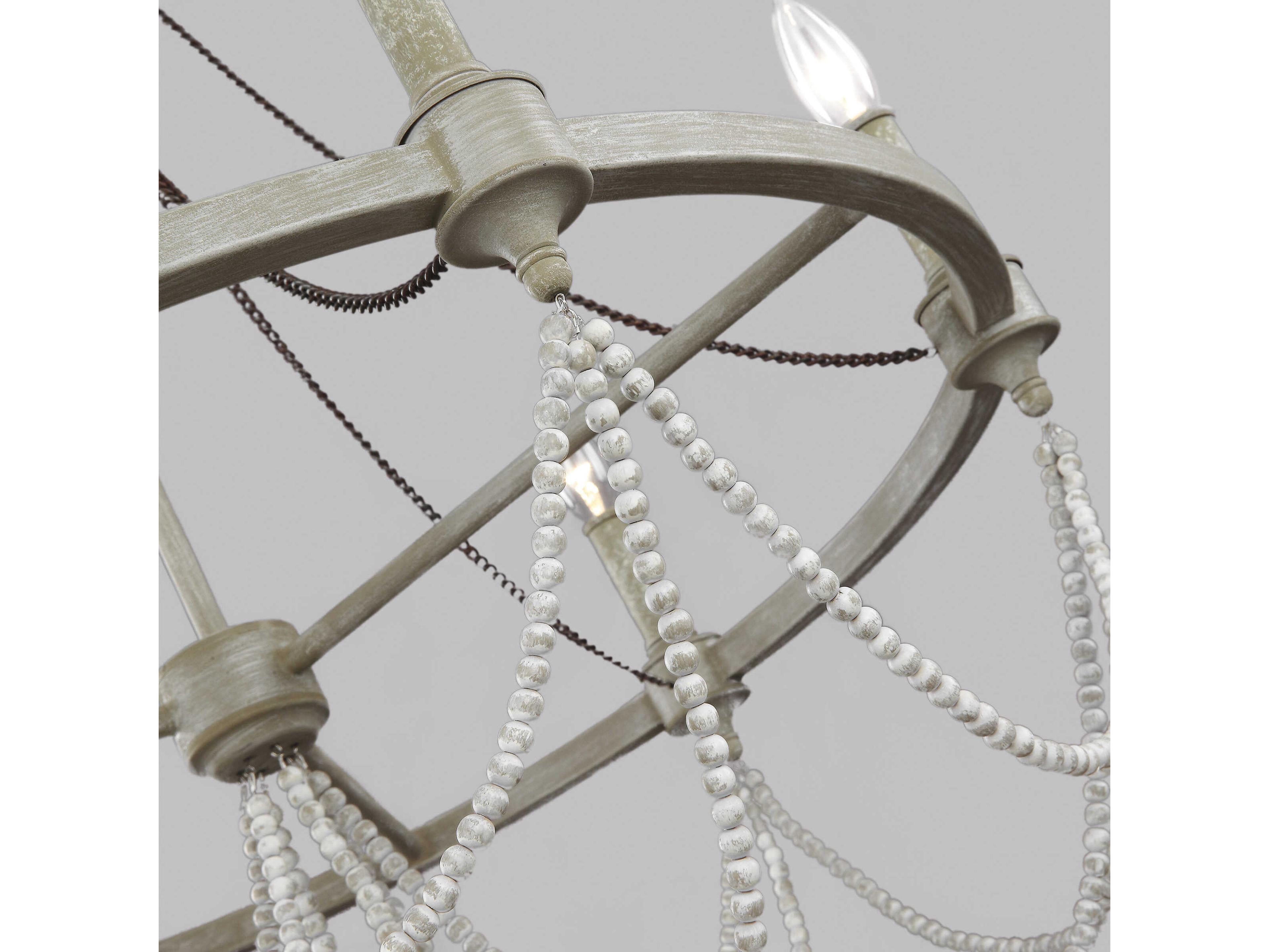 Visual Comfort Studio Beverly 6-Light Gray Candelabra Chandelier