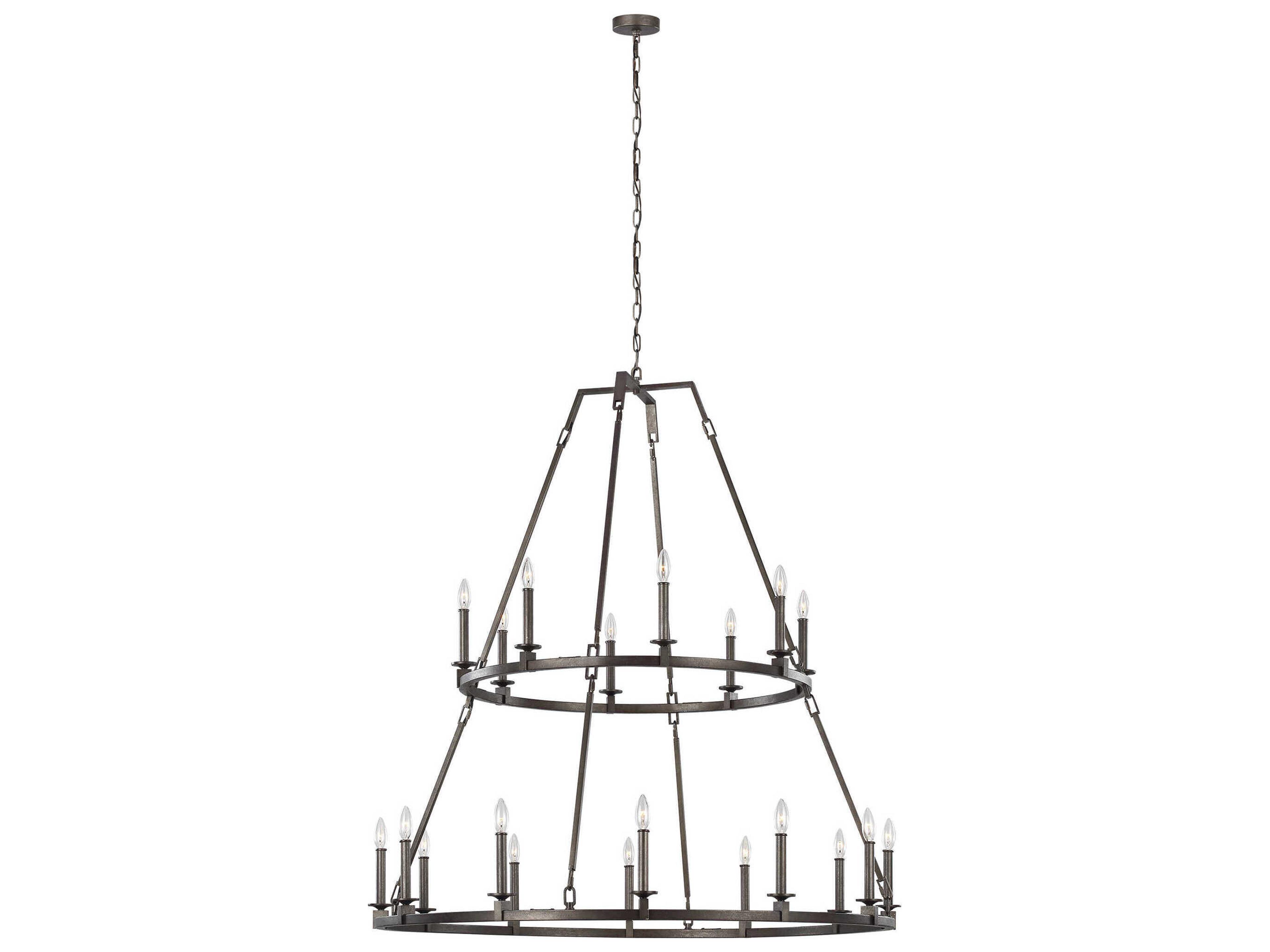 Landen 20 Light Two Tier Chandelier Smith Steel