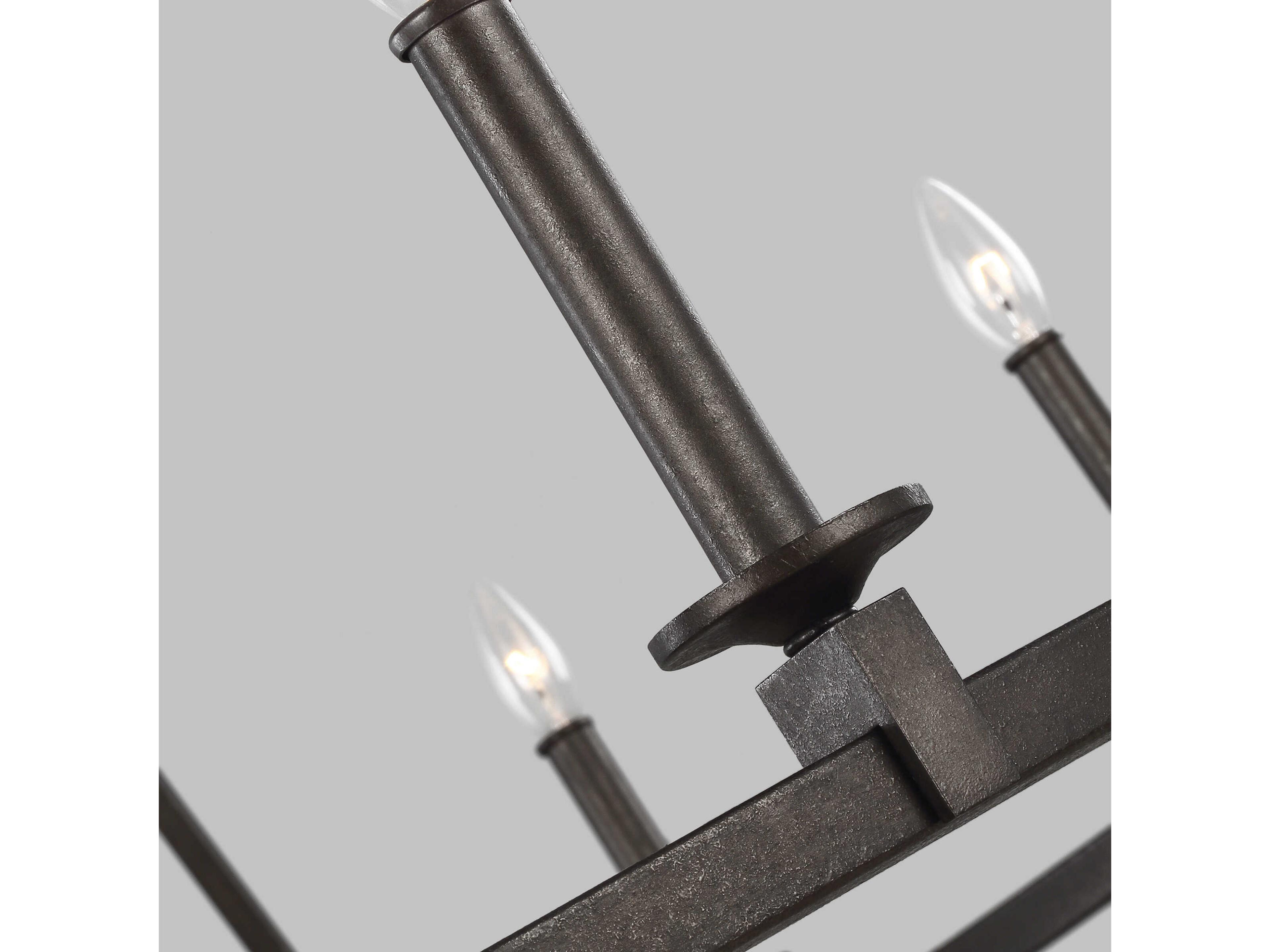 Visual Comfort Studio Landen 20-Light Smith Steel Candelabra Chandelier