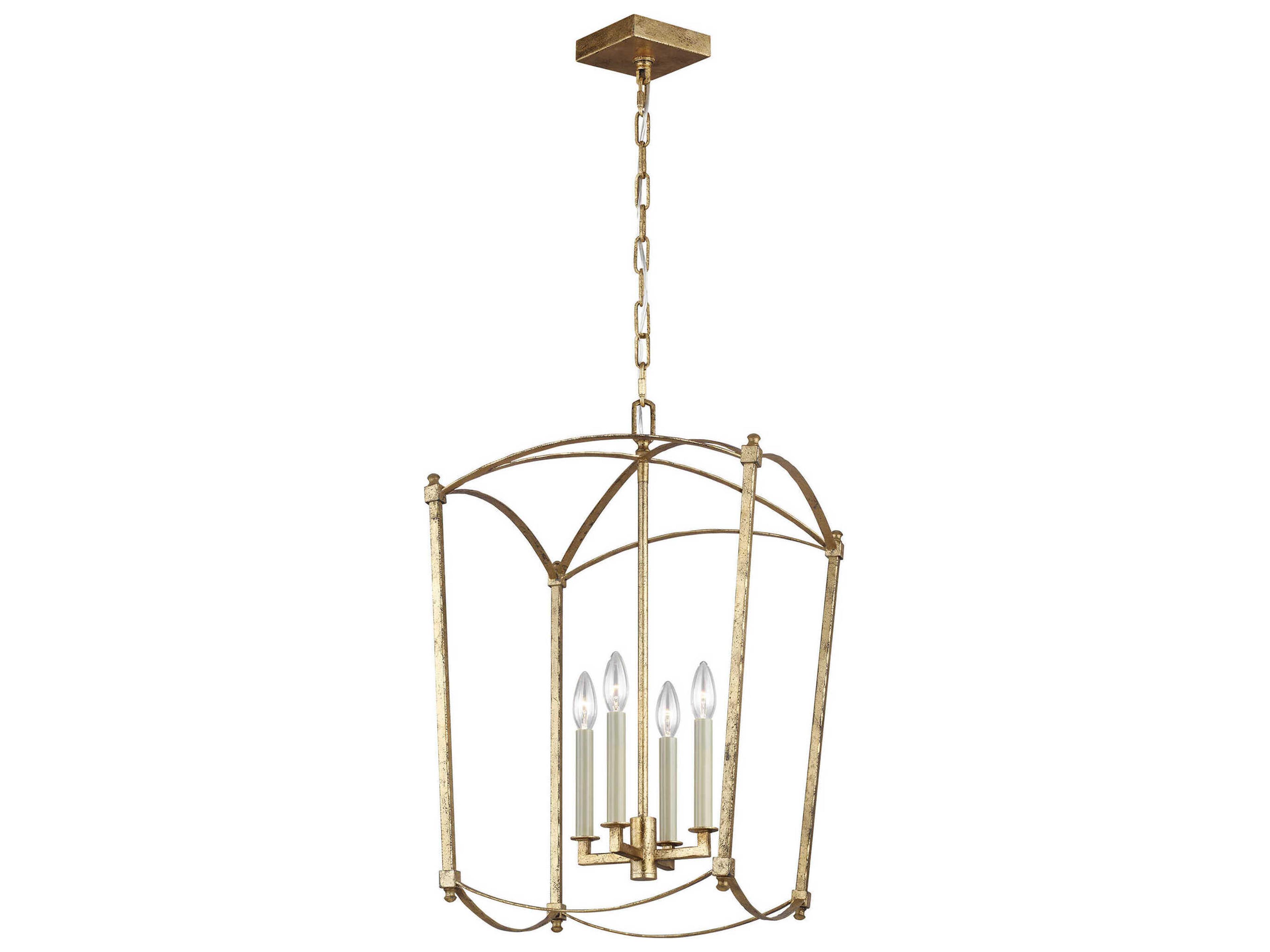 Thayer 4-Light Foyer Lantern Antique Gild