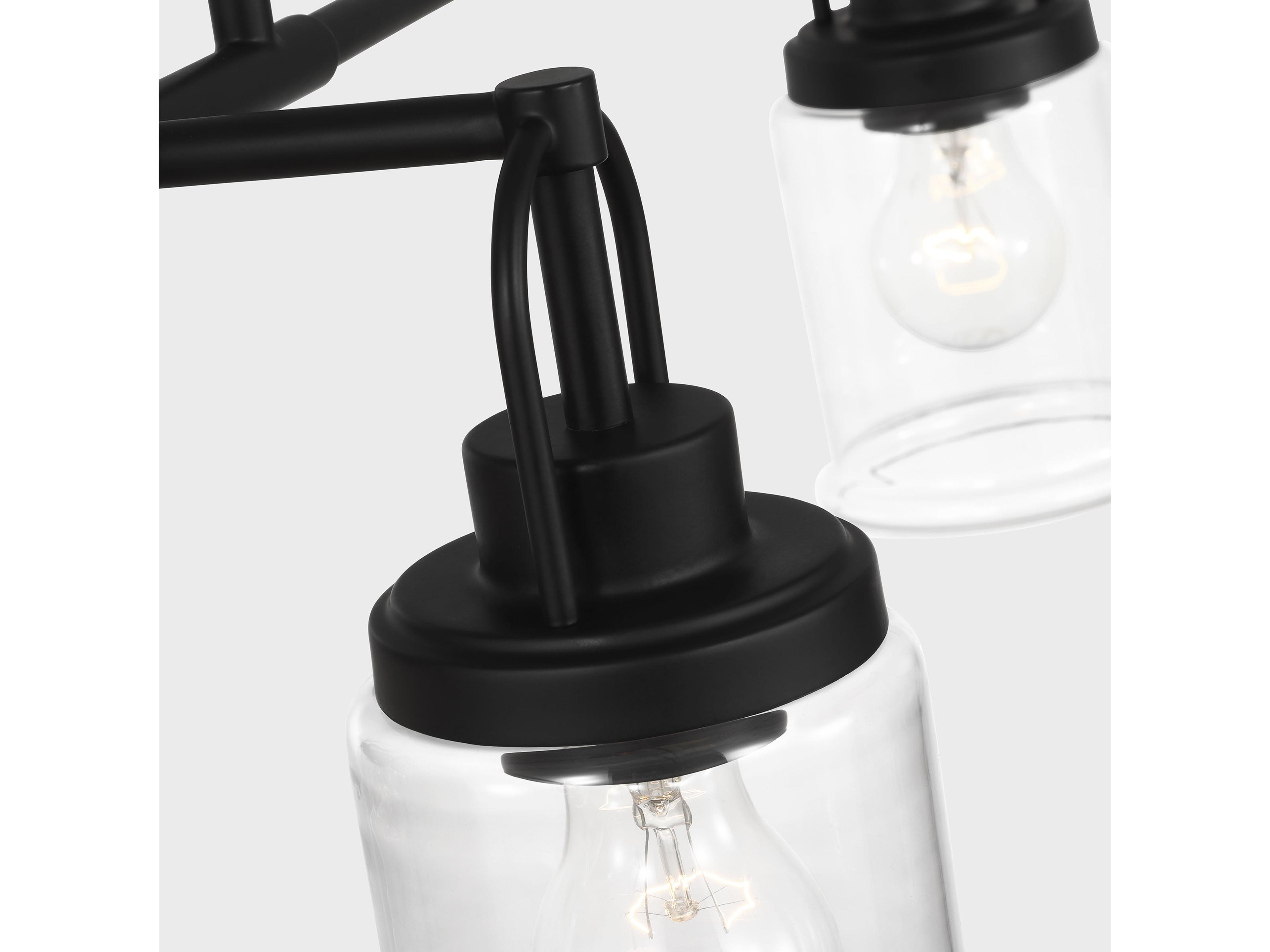 Visual Comfort Studio Anders 4-Light Midnight Black Cylinder Island Pendant