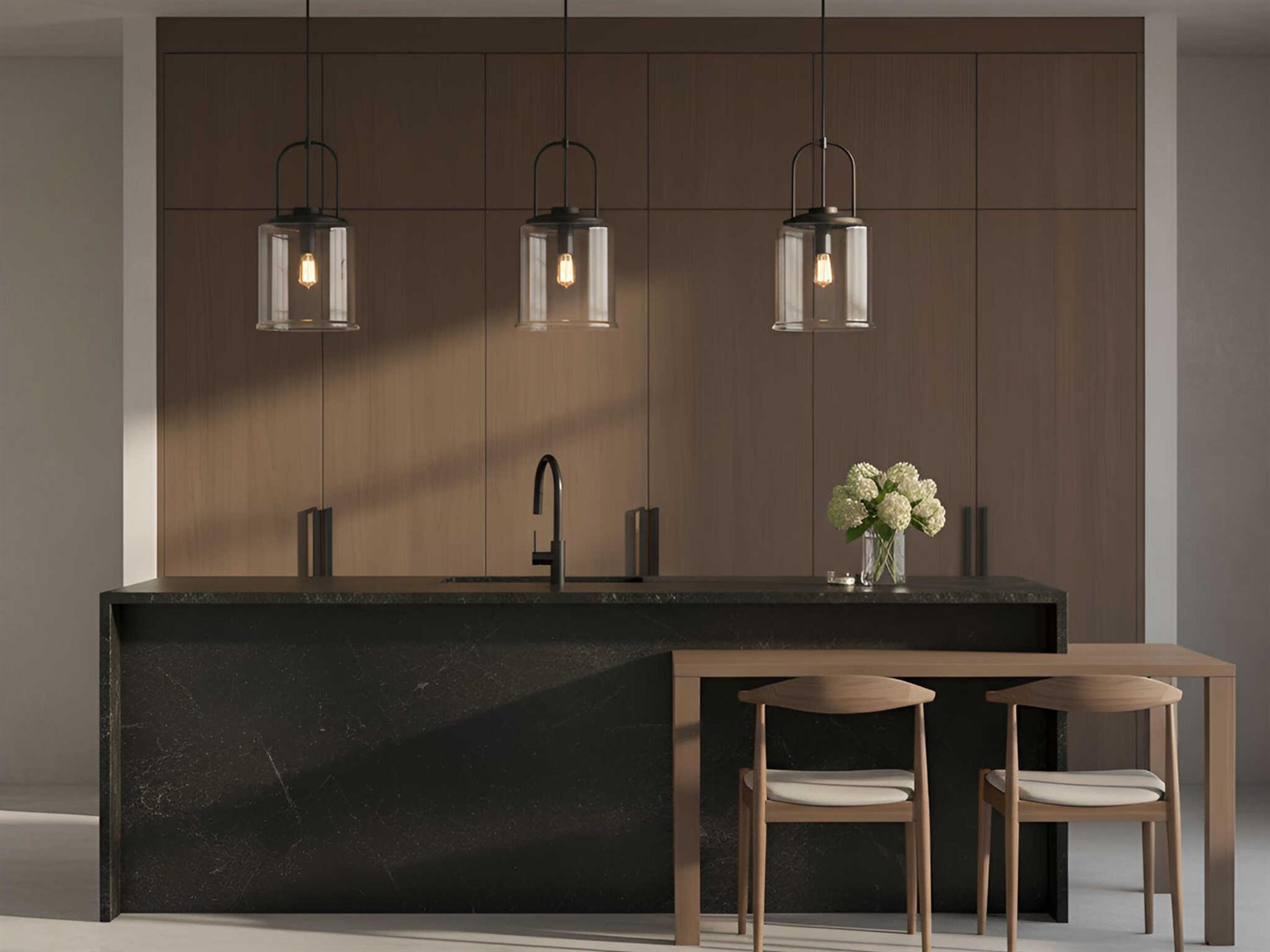 Visual Comfort Studio Anders 1-Light Midnight Black Cylinder Pendant