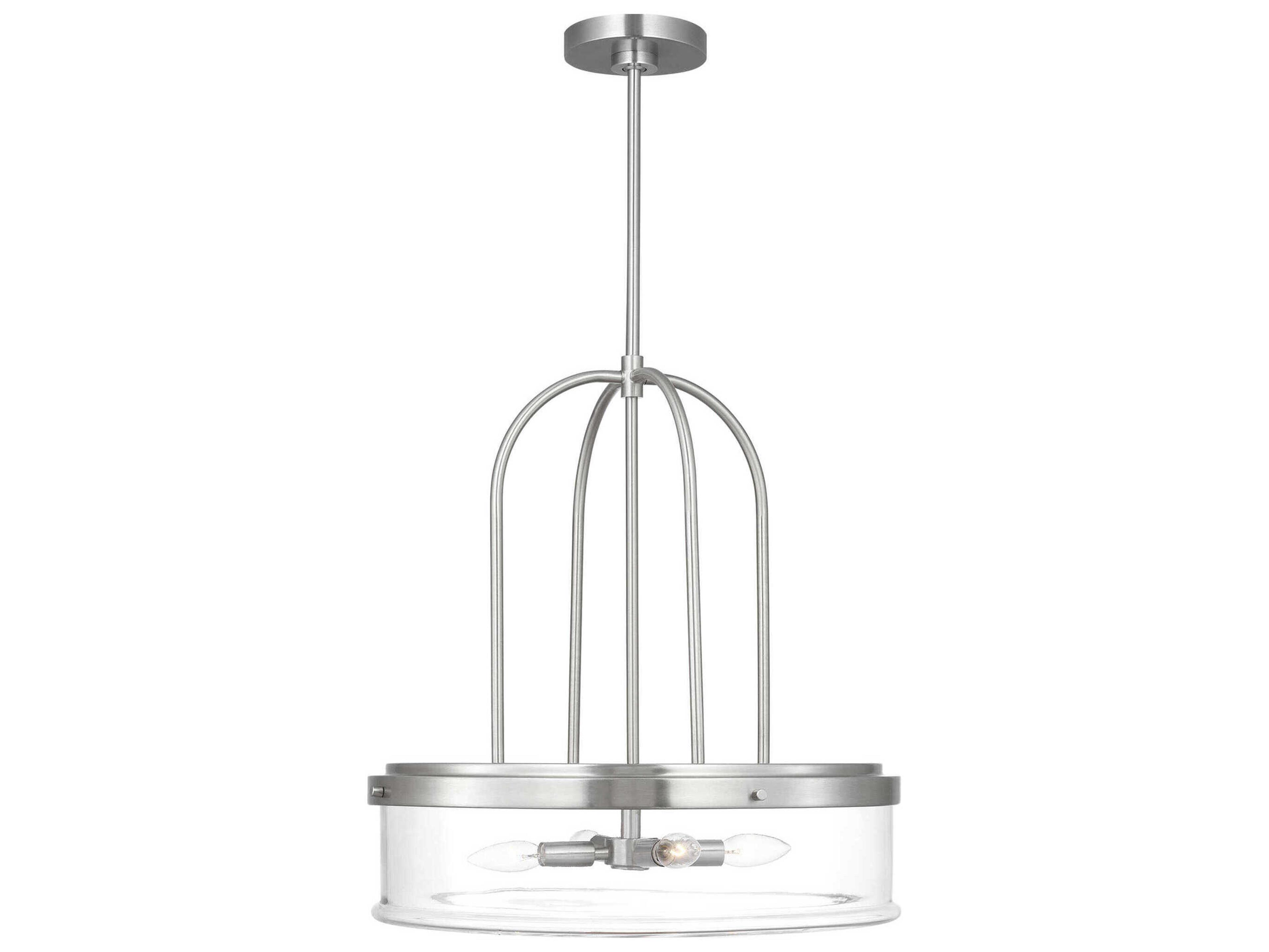 Visual Comfort Studio Anders 4-Light Brushed Nickel Pendant