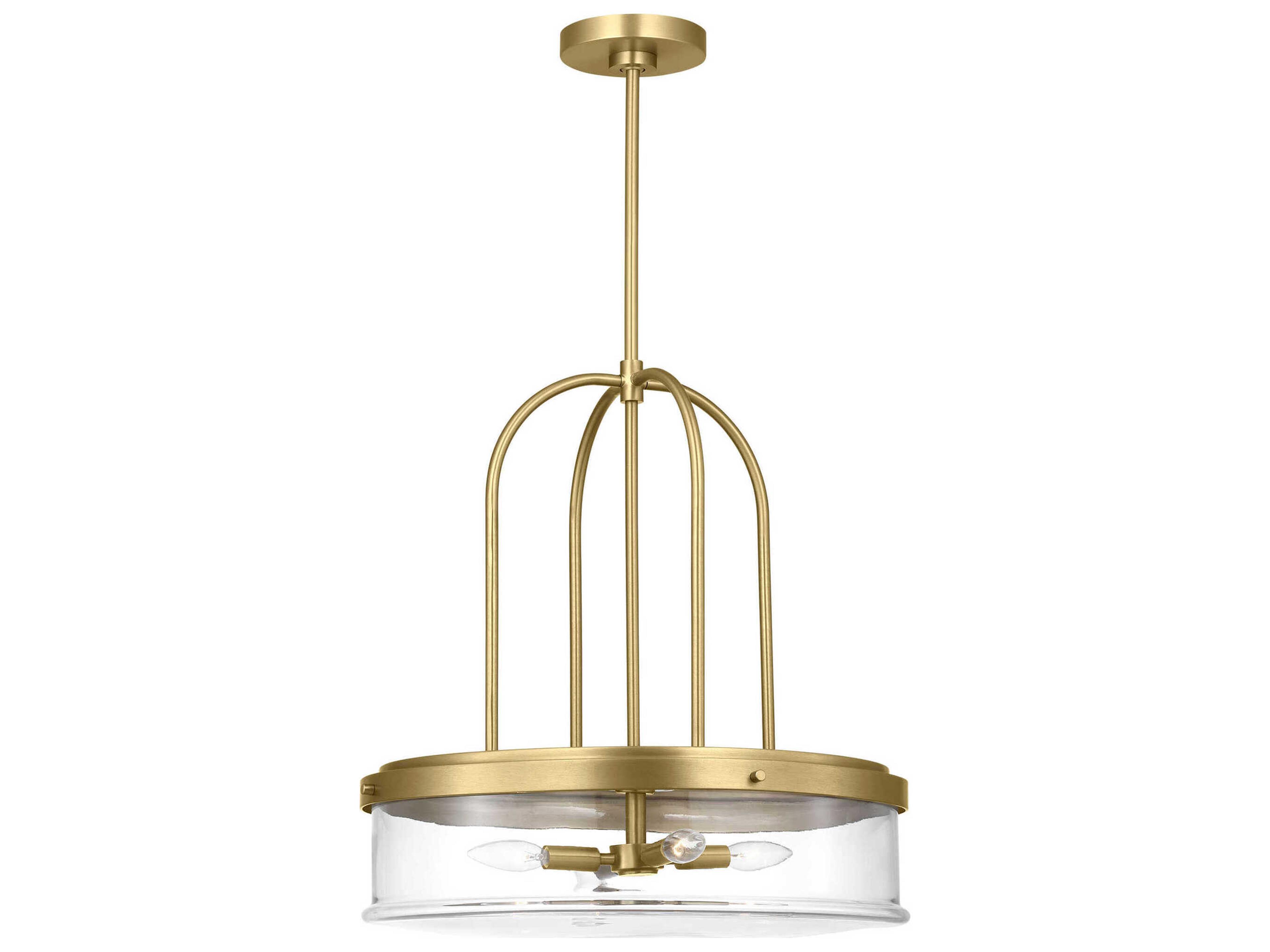 Anders 4-Light Satin Brass Pendant
