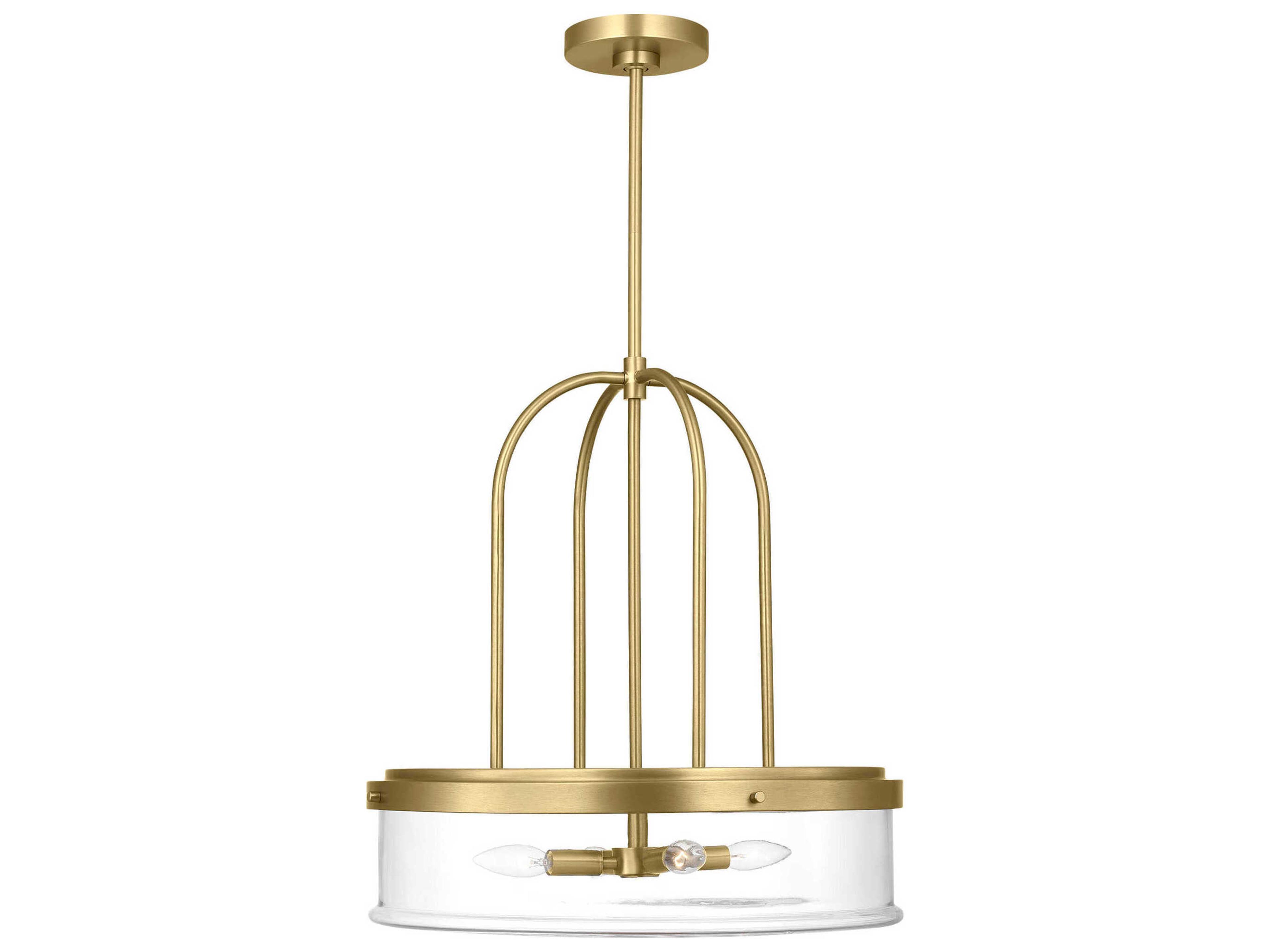 Visual Comfort Studio Anders 4-Light Satin Brass Pendant