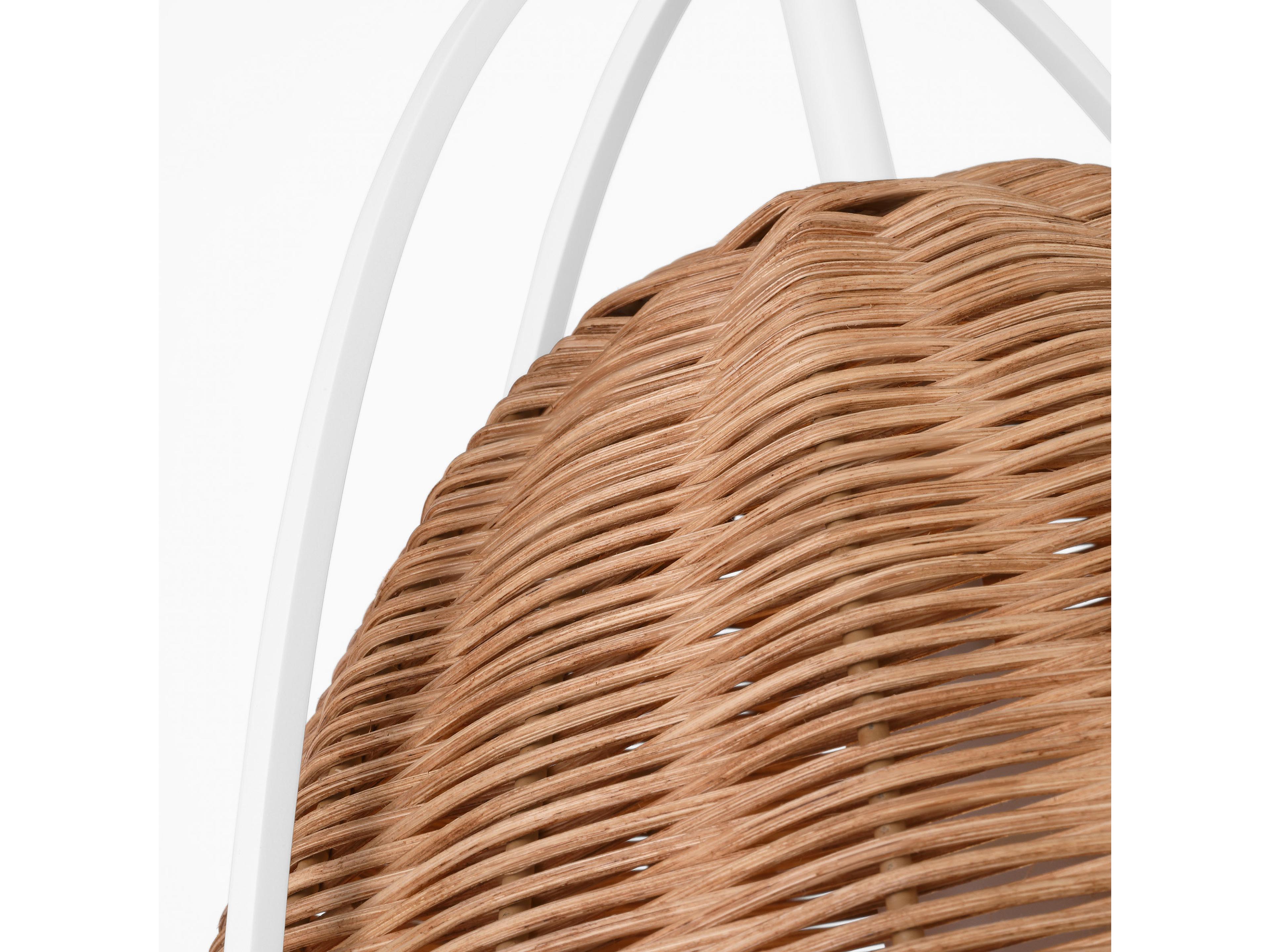 Visual Comfort Studio Norman 1-Light Matte White Brown Dome Pendant